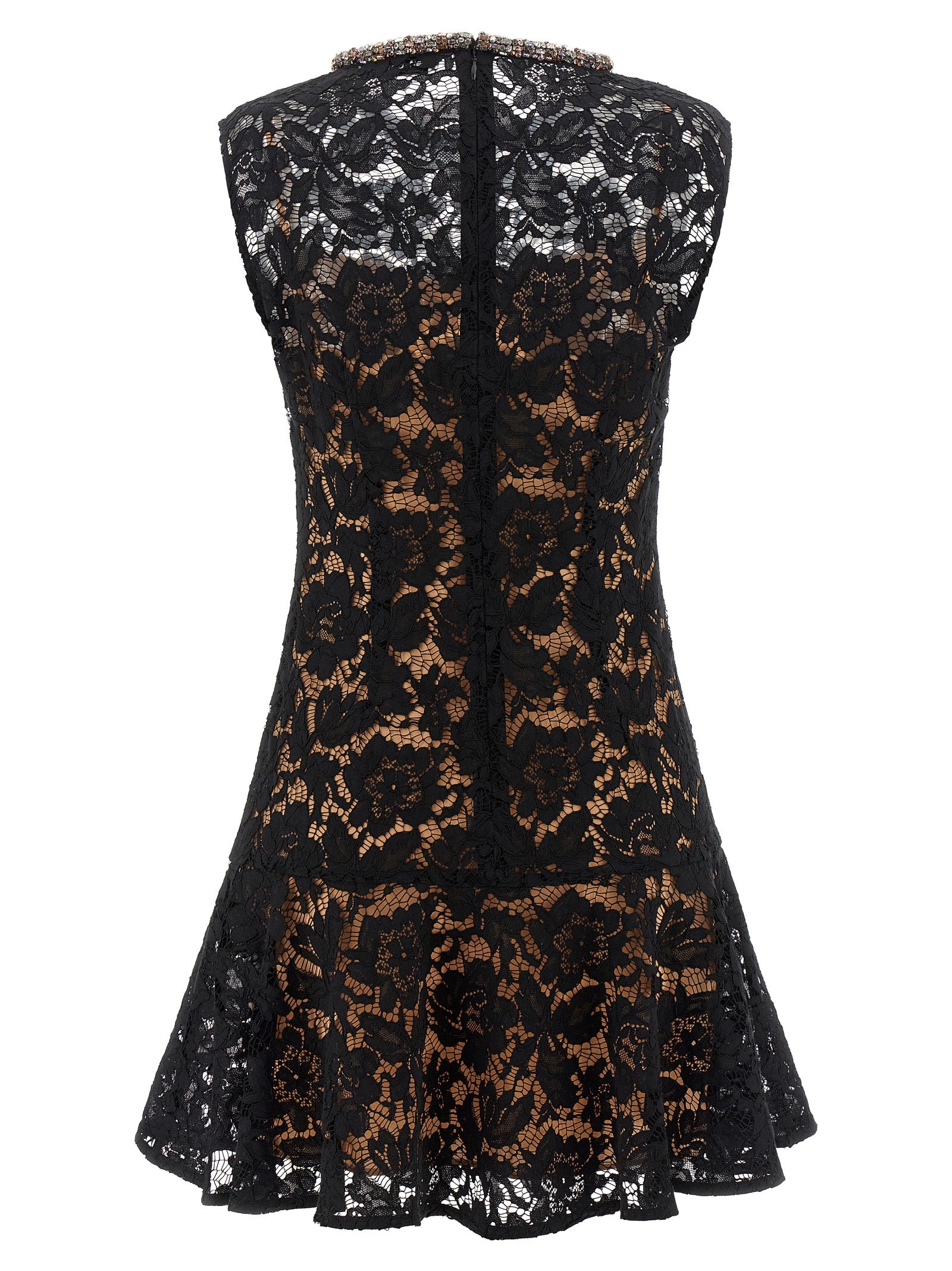Self Portrait 'Black Lace Crystal' Dress