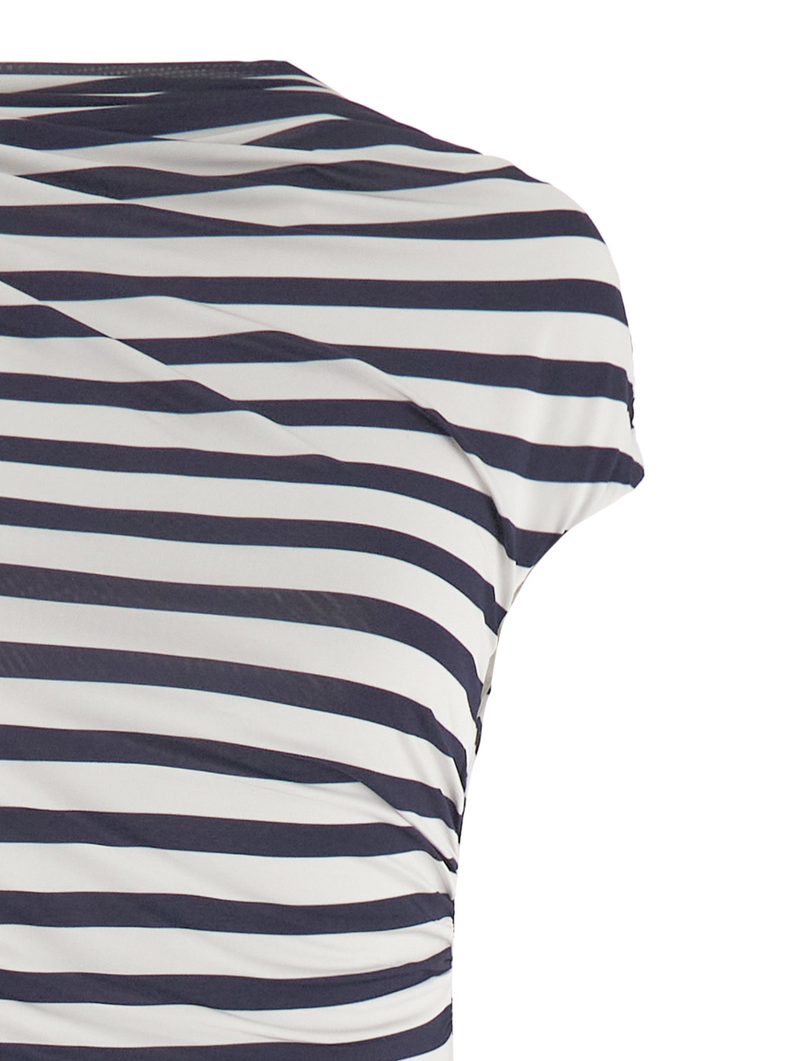 Self Portrait 'Navy Stripe Jersey Maxi' Dress