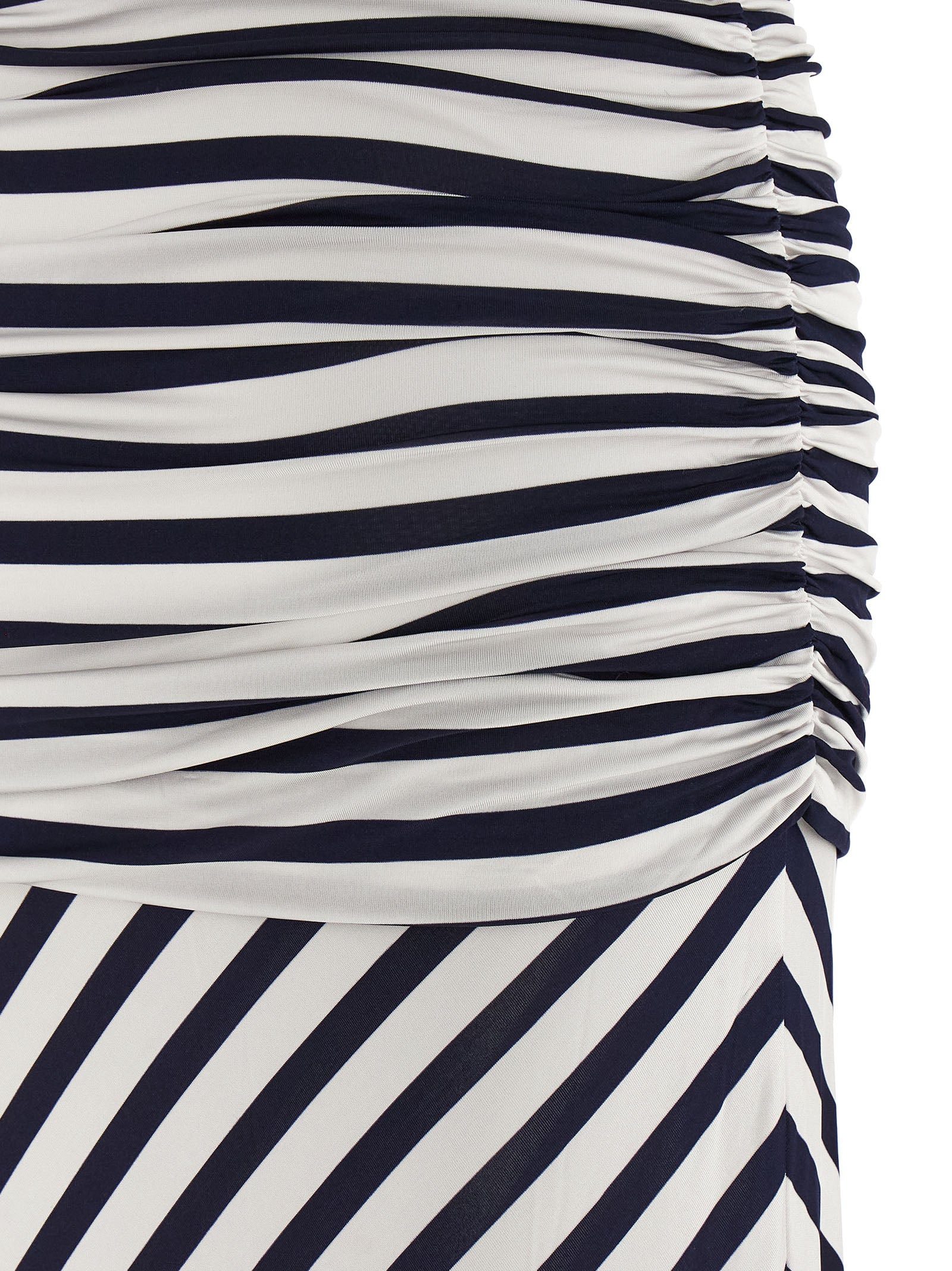 Self Portrait 'Navy Stripe Jersey Maxi' Dress