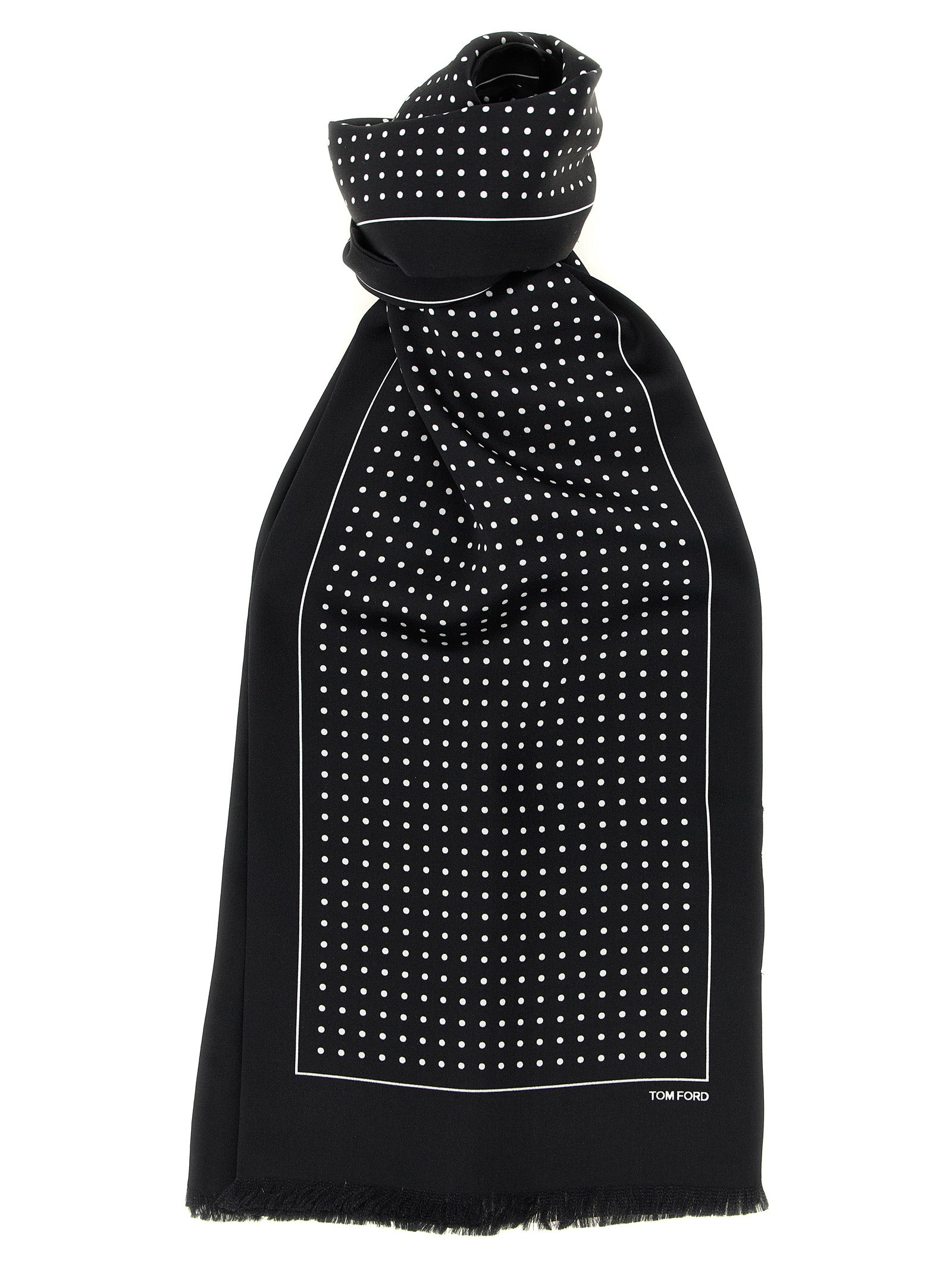 Tom Ford Polka Dot Silk Scarf
