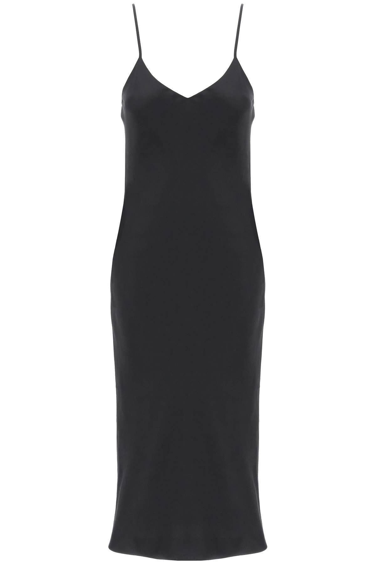 Norma Kamali Midi Crêpe Slip Dress