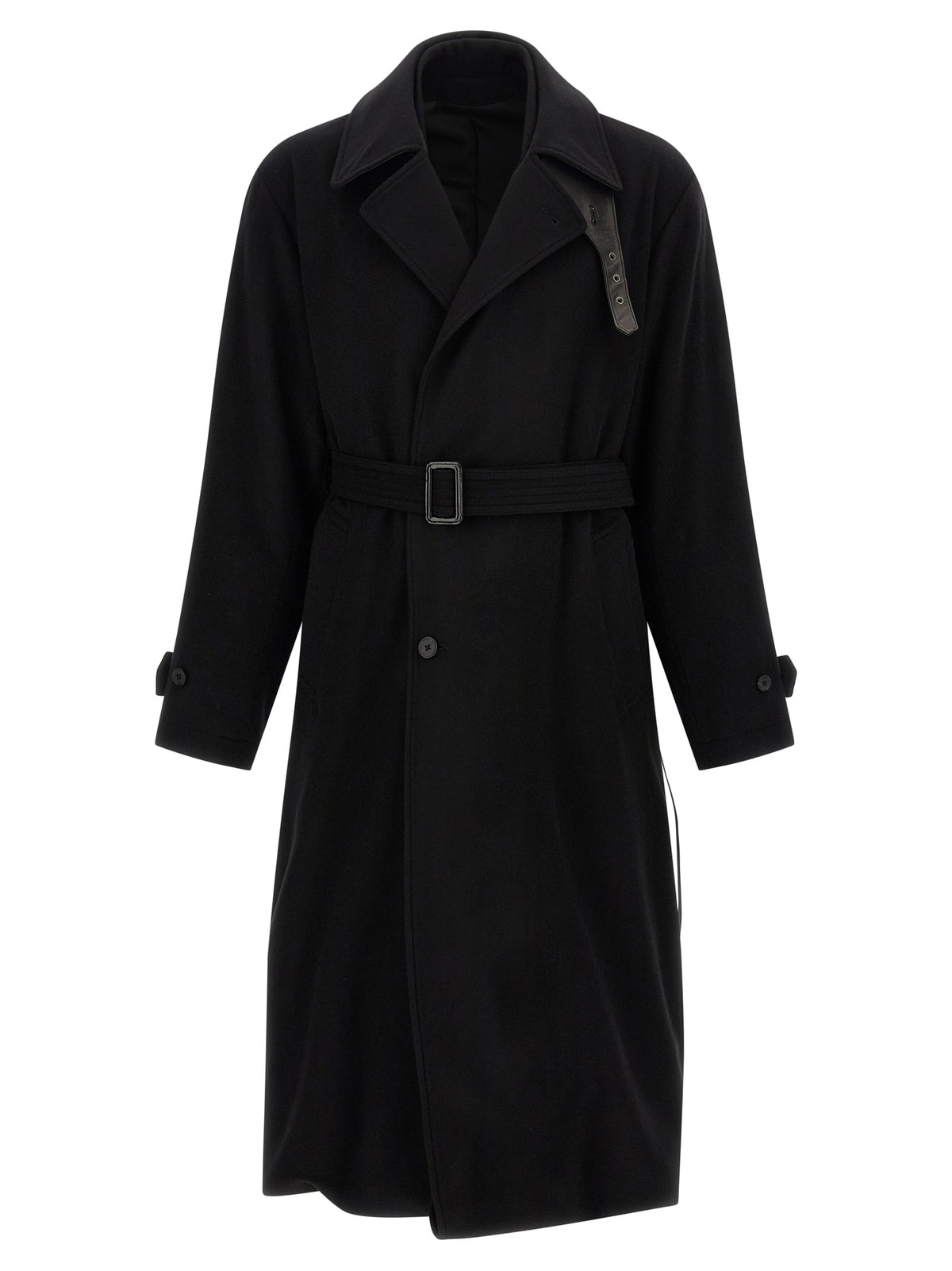 Ssstein Black 'Layered Combination' Coat