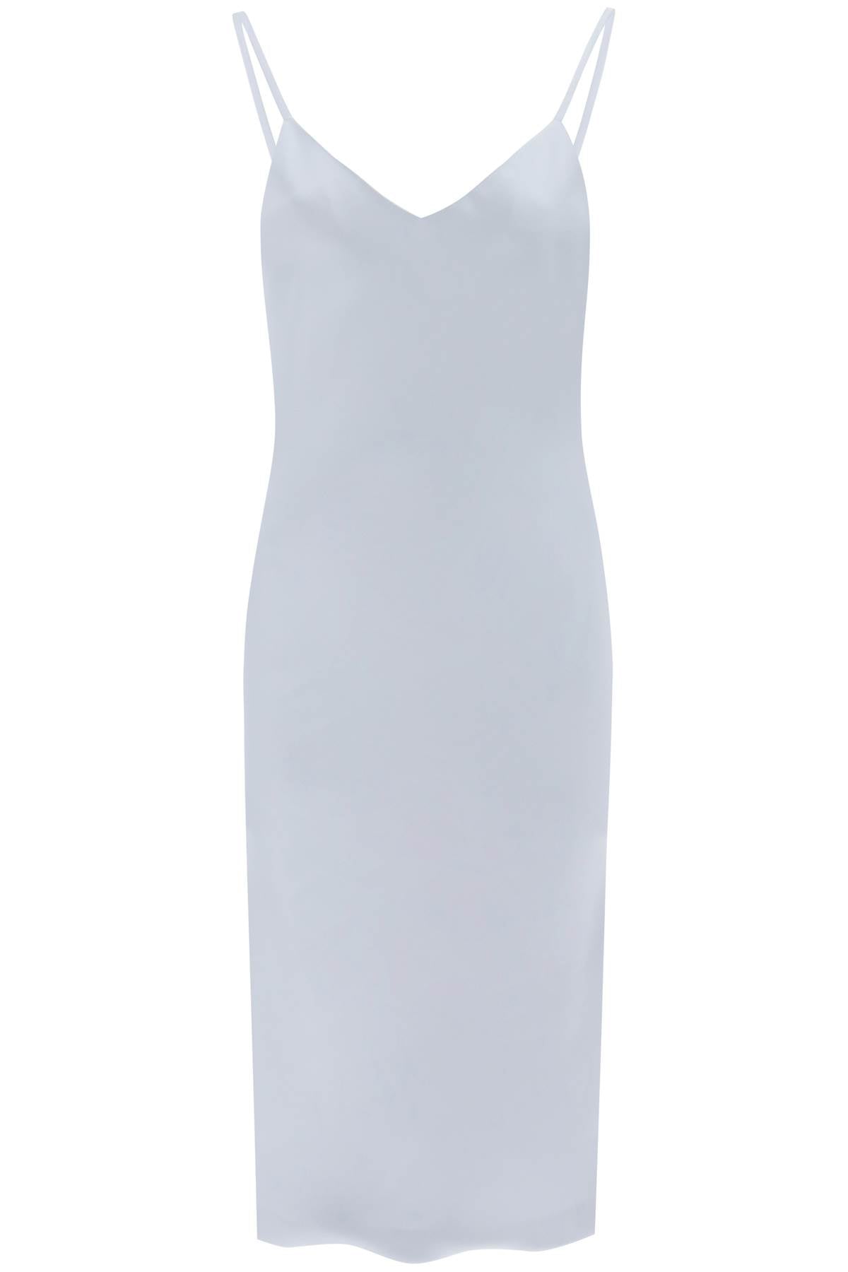 Norma Kamali Crepe Satin Slip Dress