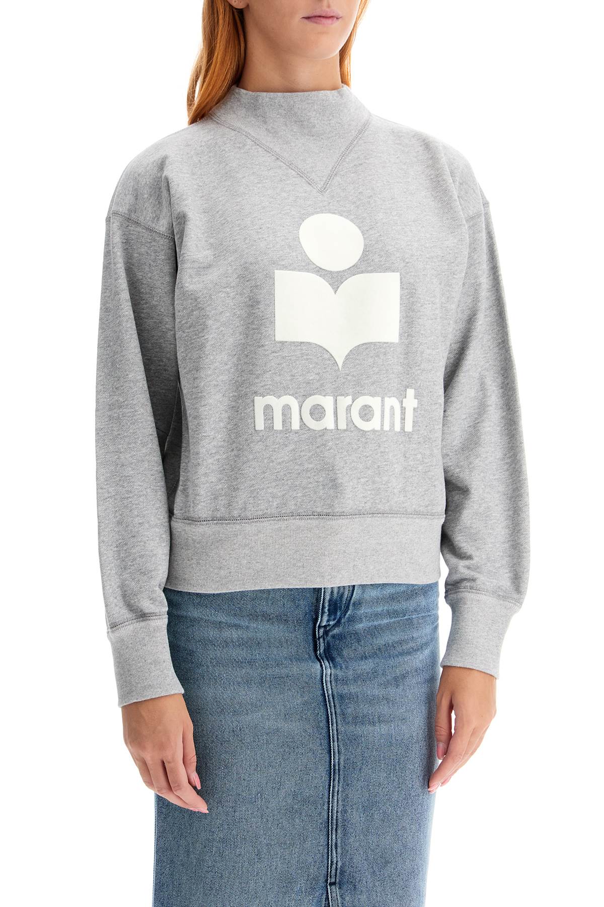 Isabel Marant Etoile Moby Sweatshirt With Flocked Logo