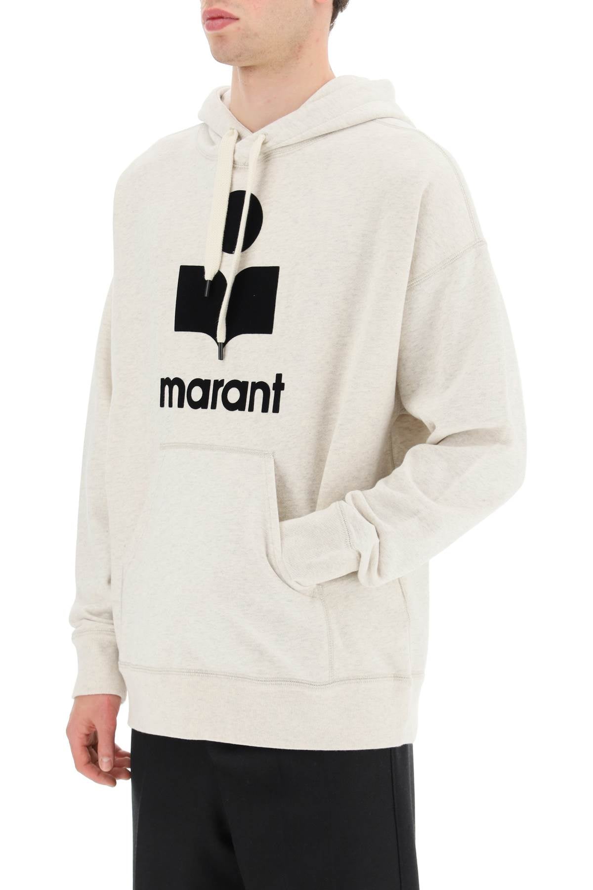 Marant 'Miley' Hoodie With Flocked Logo