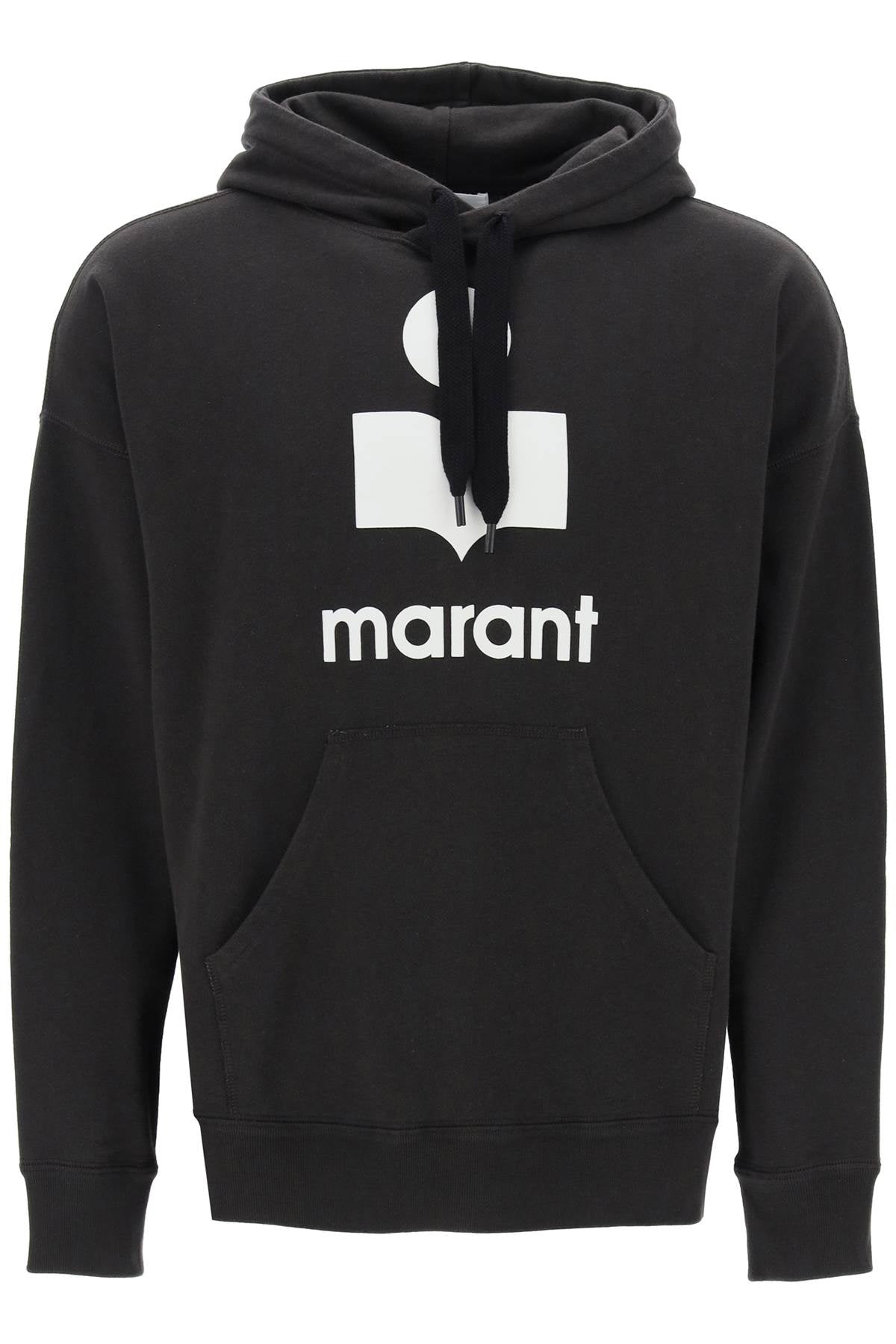 Marant Miley Flocked Logo Hoodie