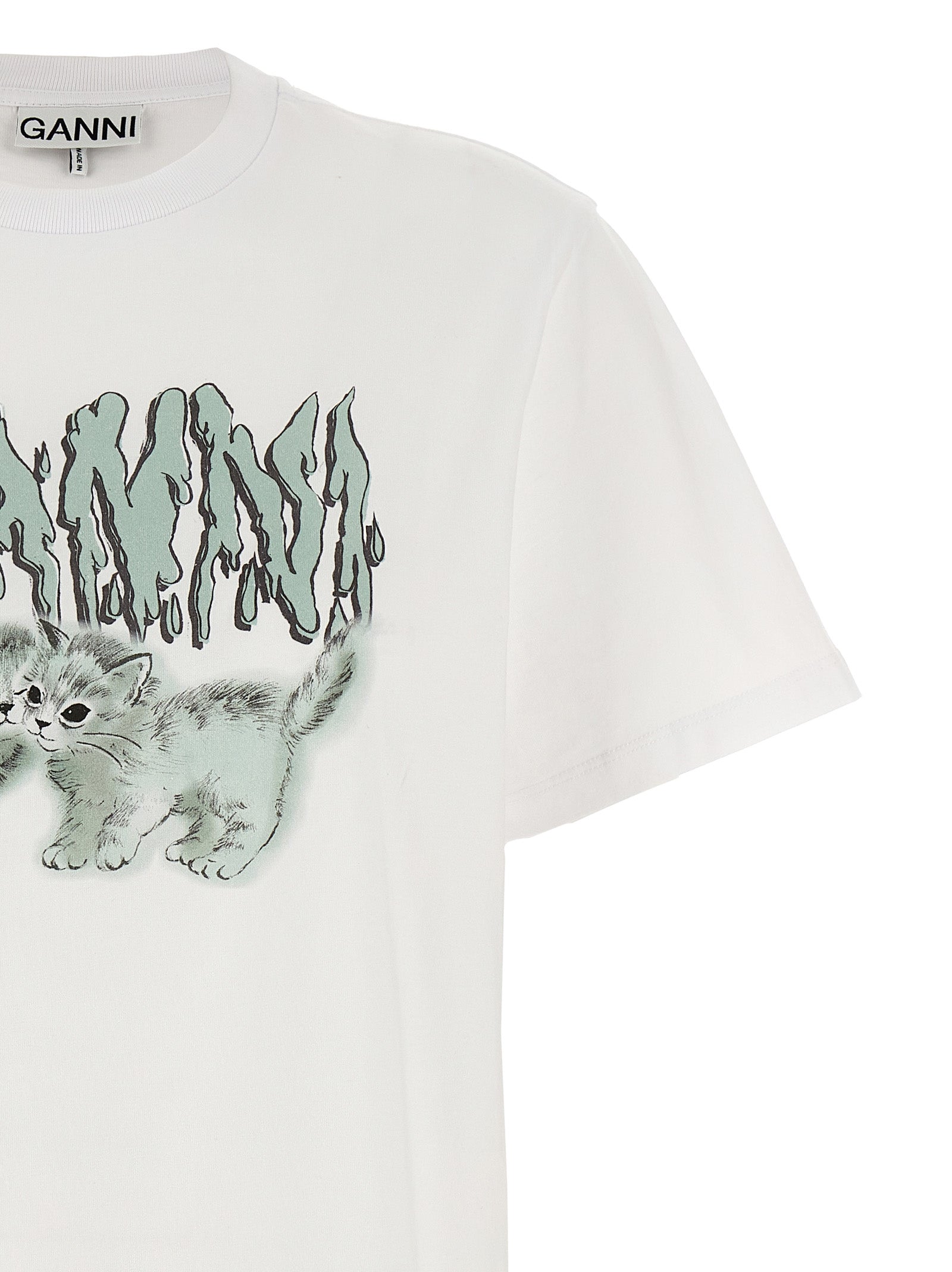 Ganni 'Cats' T-Shirt