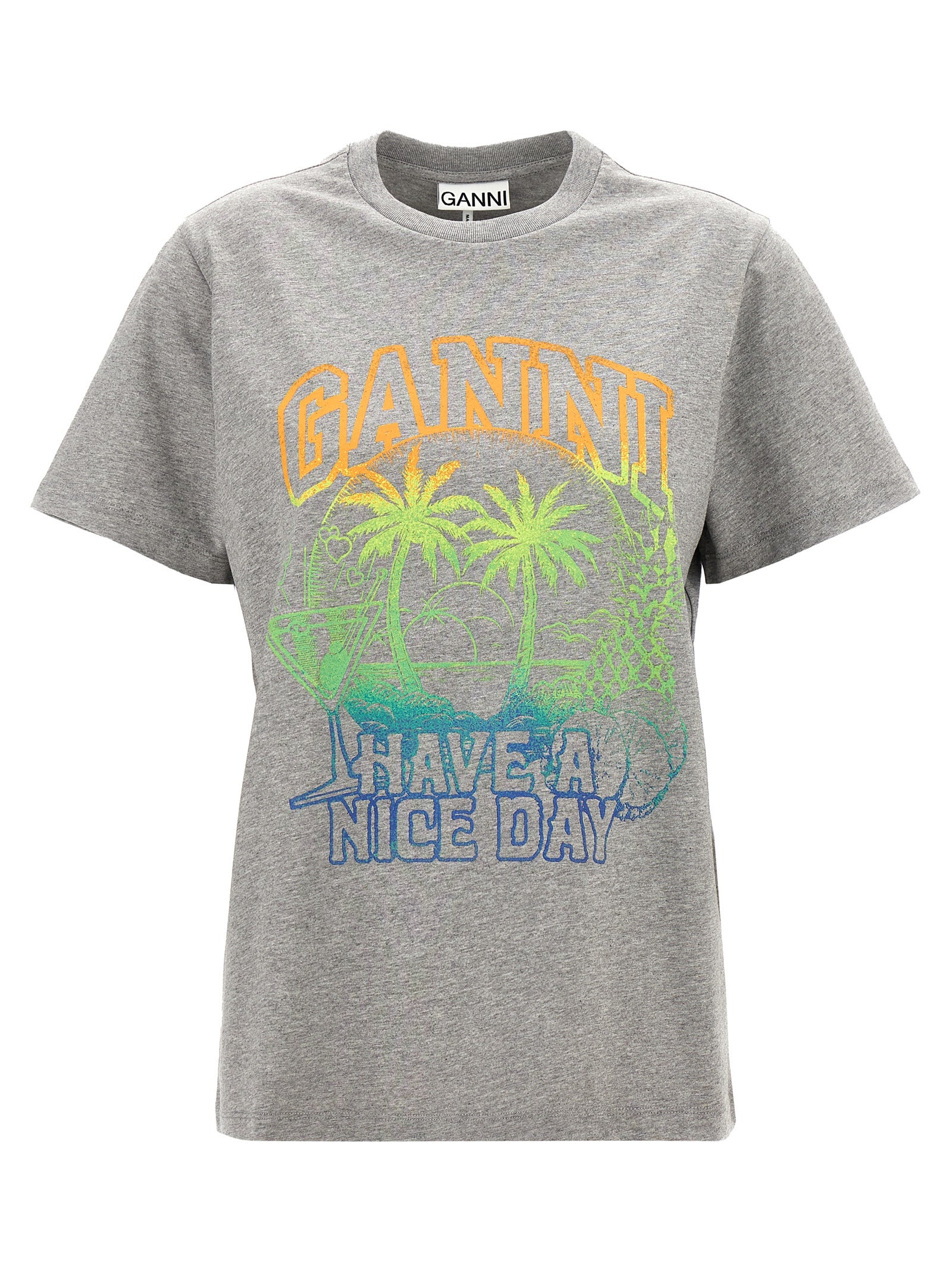 Ganni 'Have A Nice Day' T-Shirt