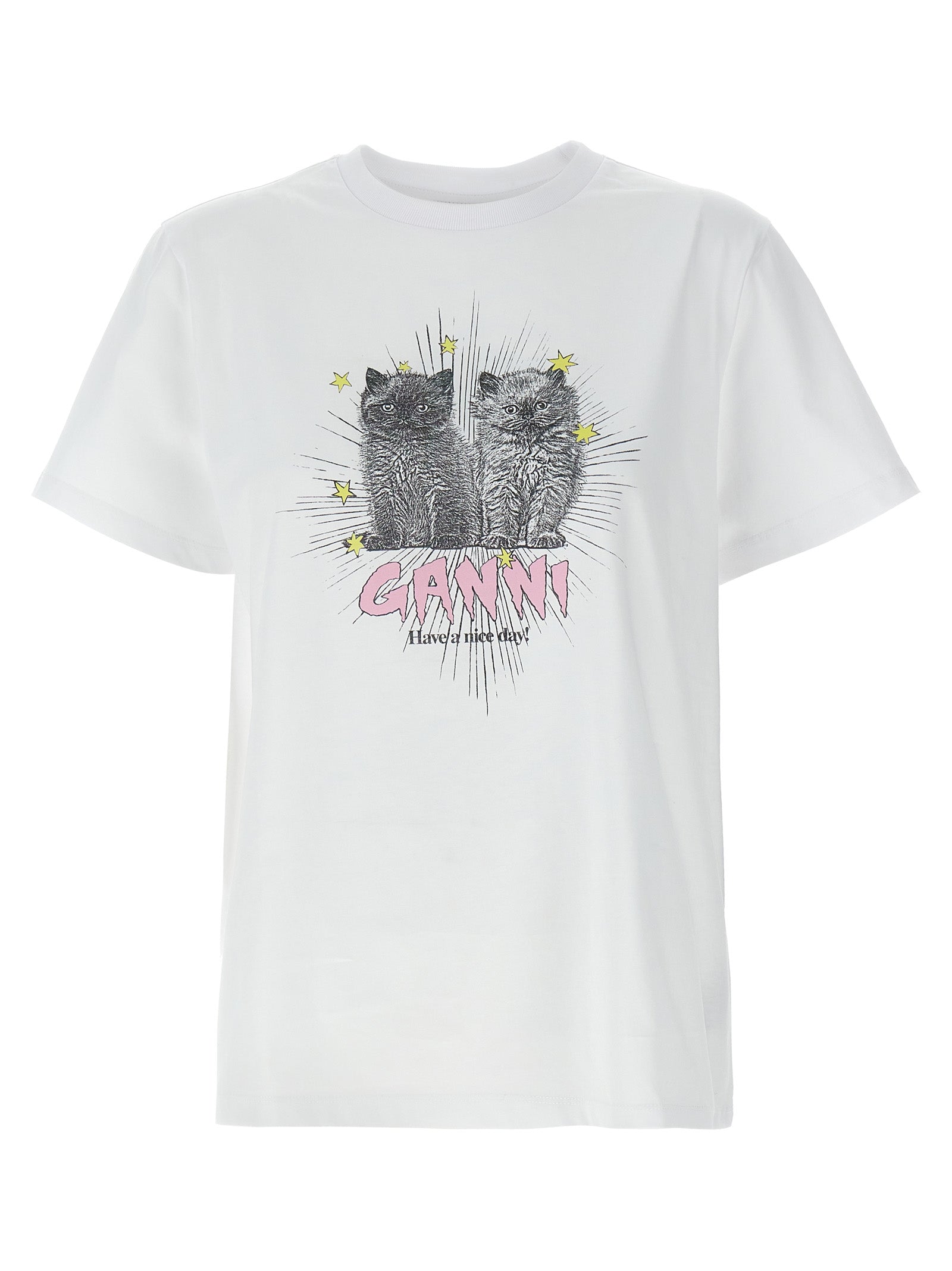 Ganni 'Kittens' T-Shirt