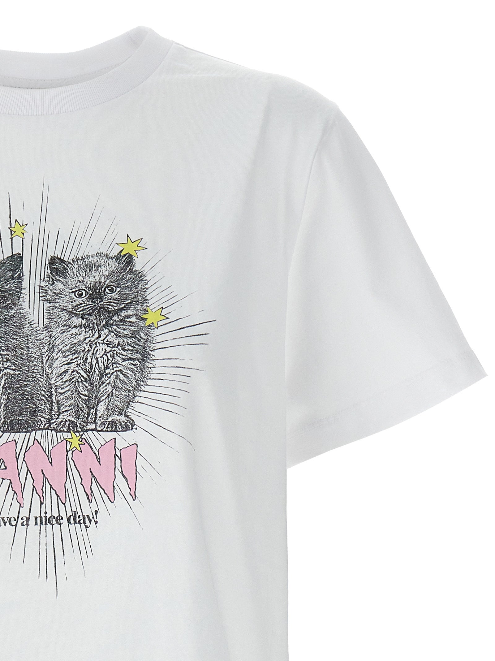 Ganni 'Kittens' T-Shirt