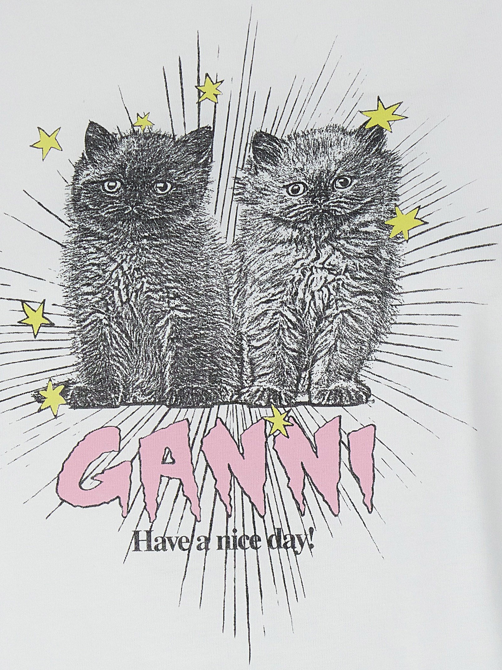 Ganni 'Kittens' T-Shirt