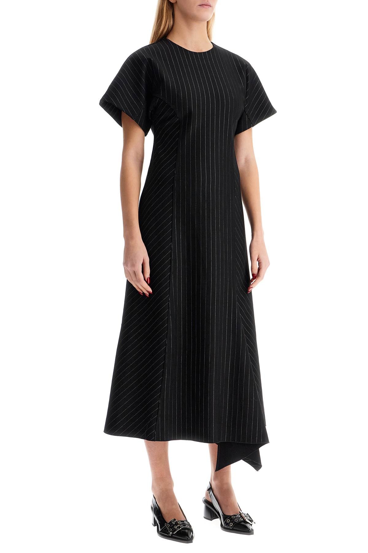 Ganni Midi Dress In Lenzing