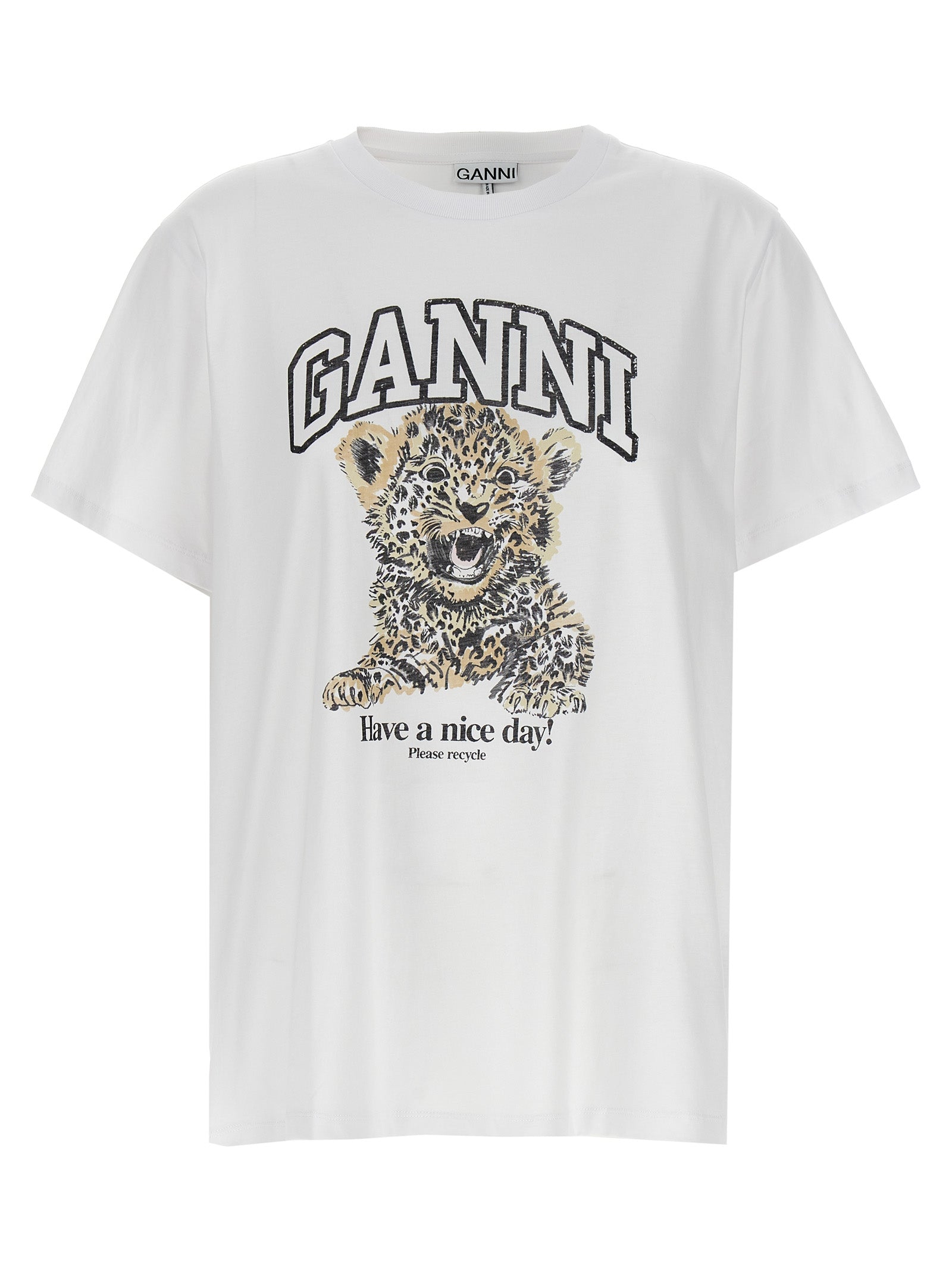 Ganni 'Leopard' T-Shirt