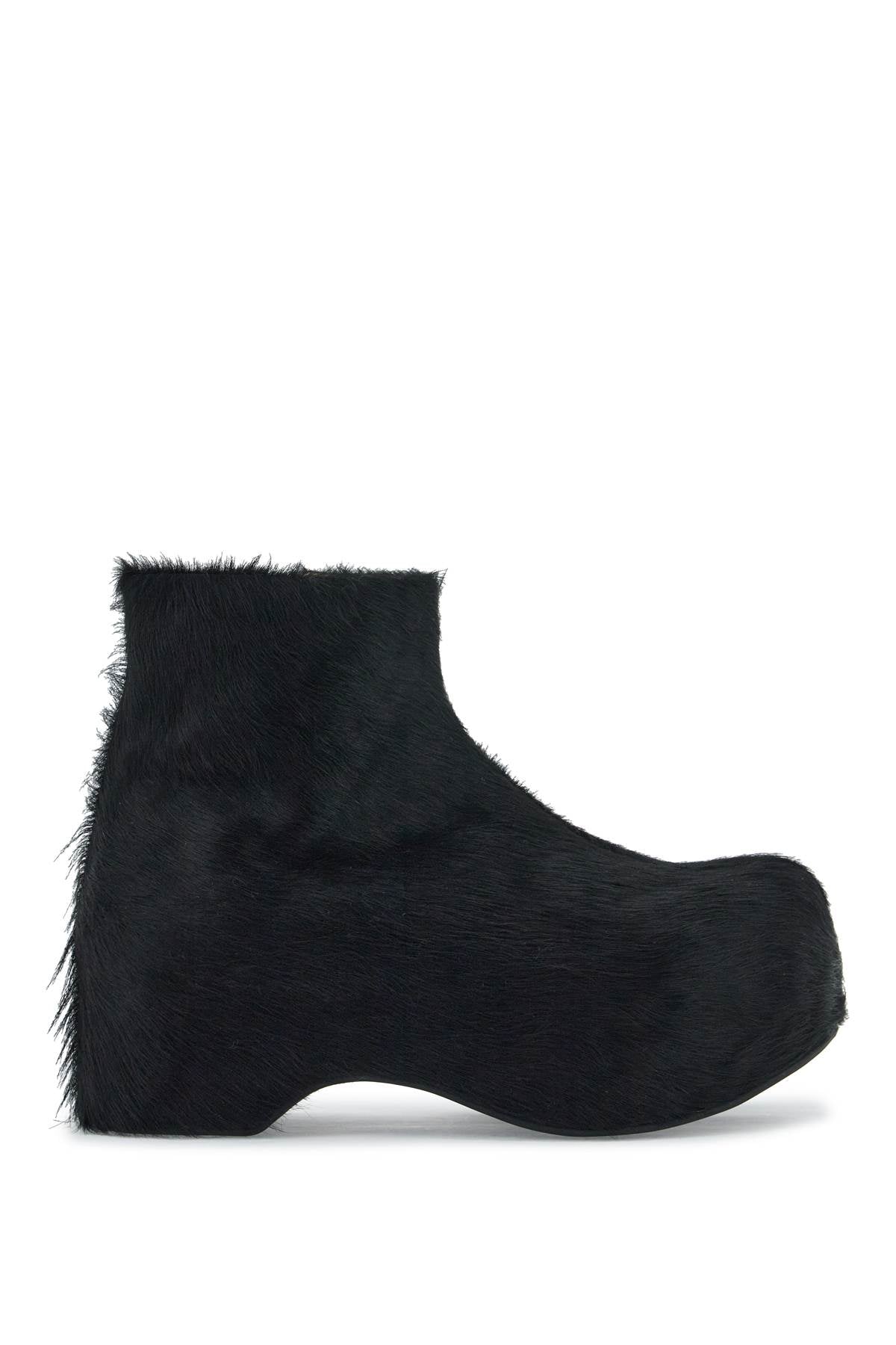 Marni 'Long-Haired Chunky Ankle Boots