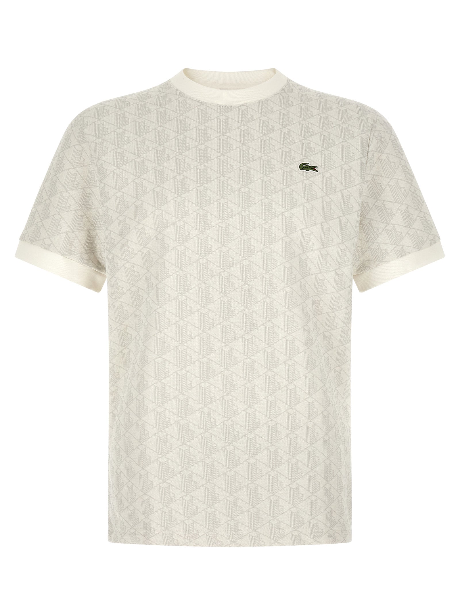Lacoste 'Monogramma' Jacquard T-Shirt
