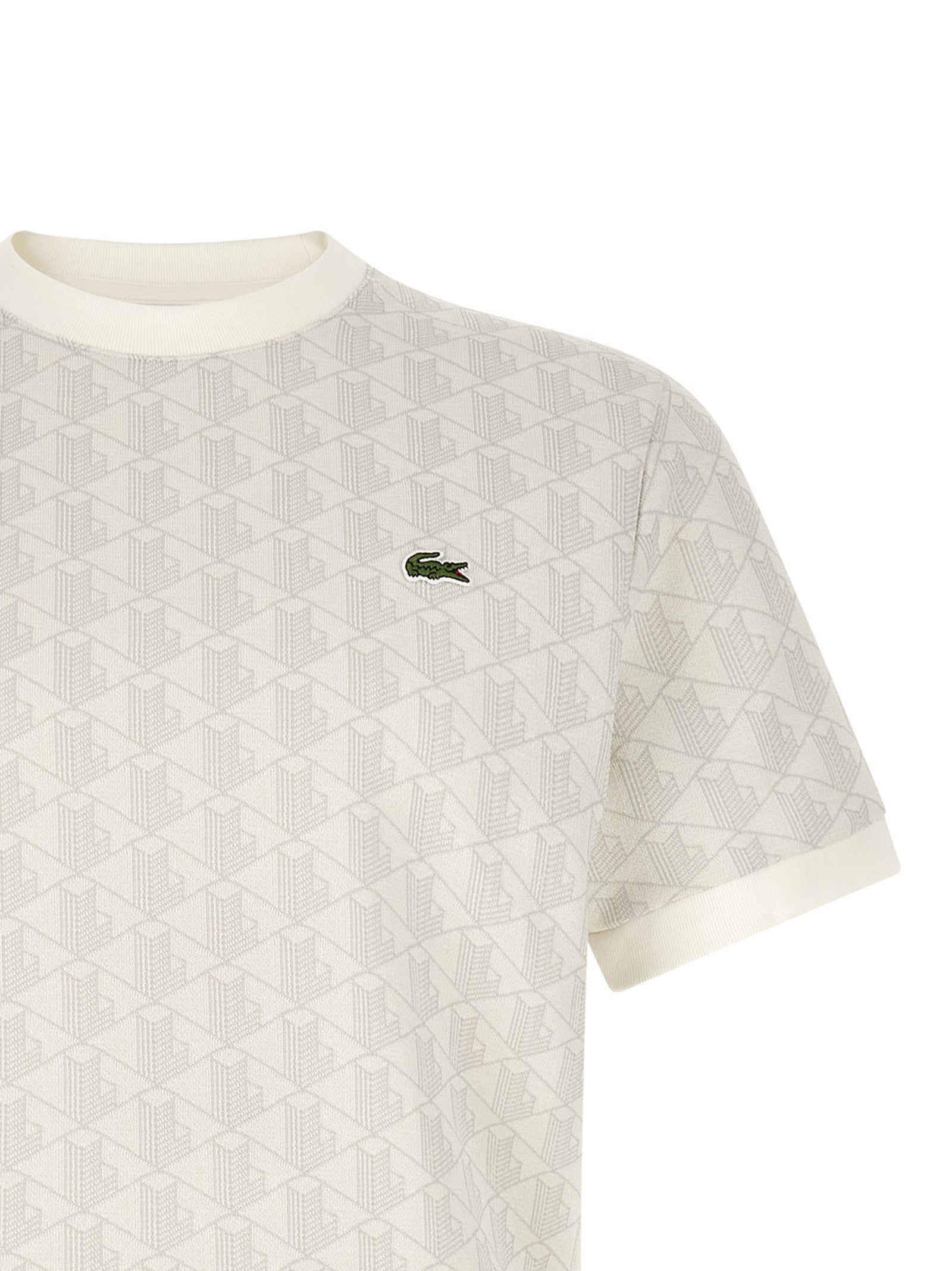 Lacoste 'Monogramma' Jacquard T-Shirt