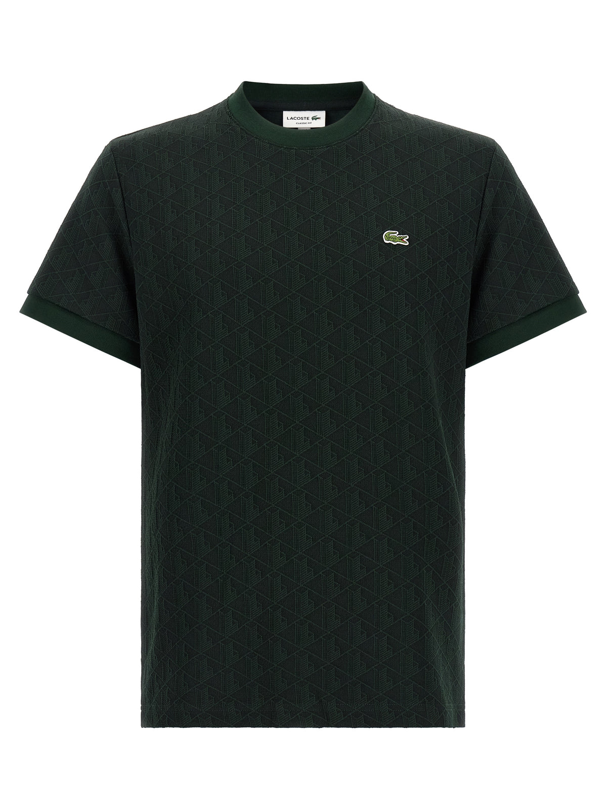 Lacoste T-Shirt In Jacquard Monogram
