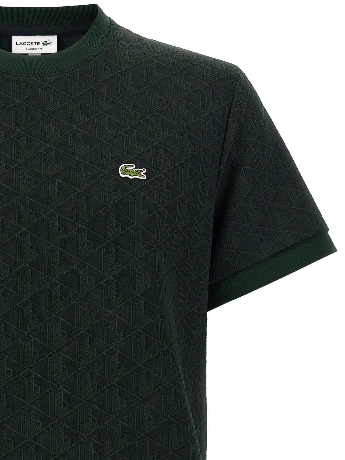 Lacoste T-Shirt In Jacquard Monogram