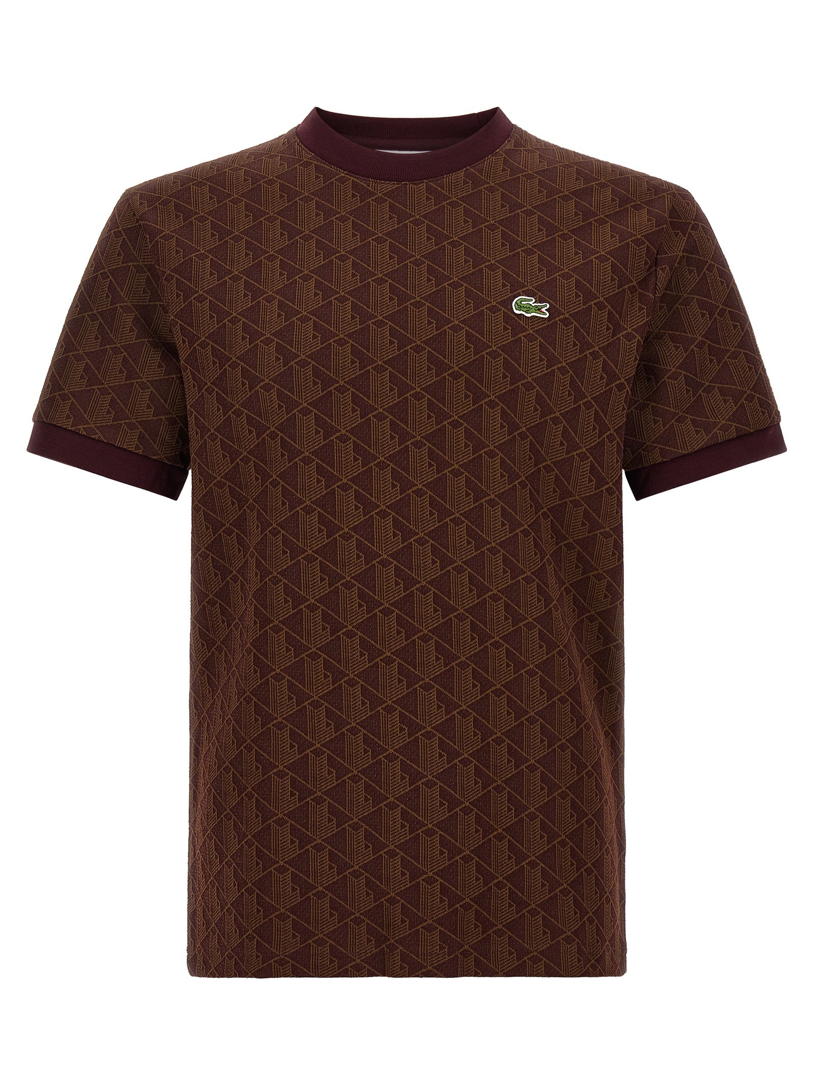 Lacoste 'Monogramma' Jacquard T-Shirt