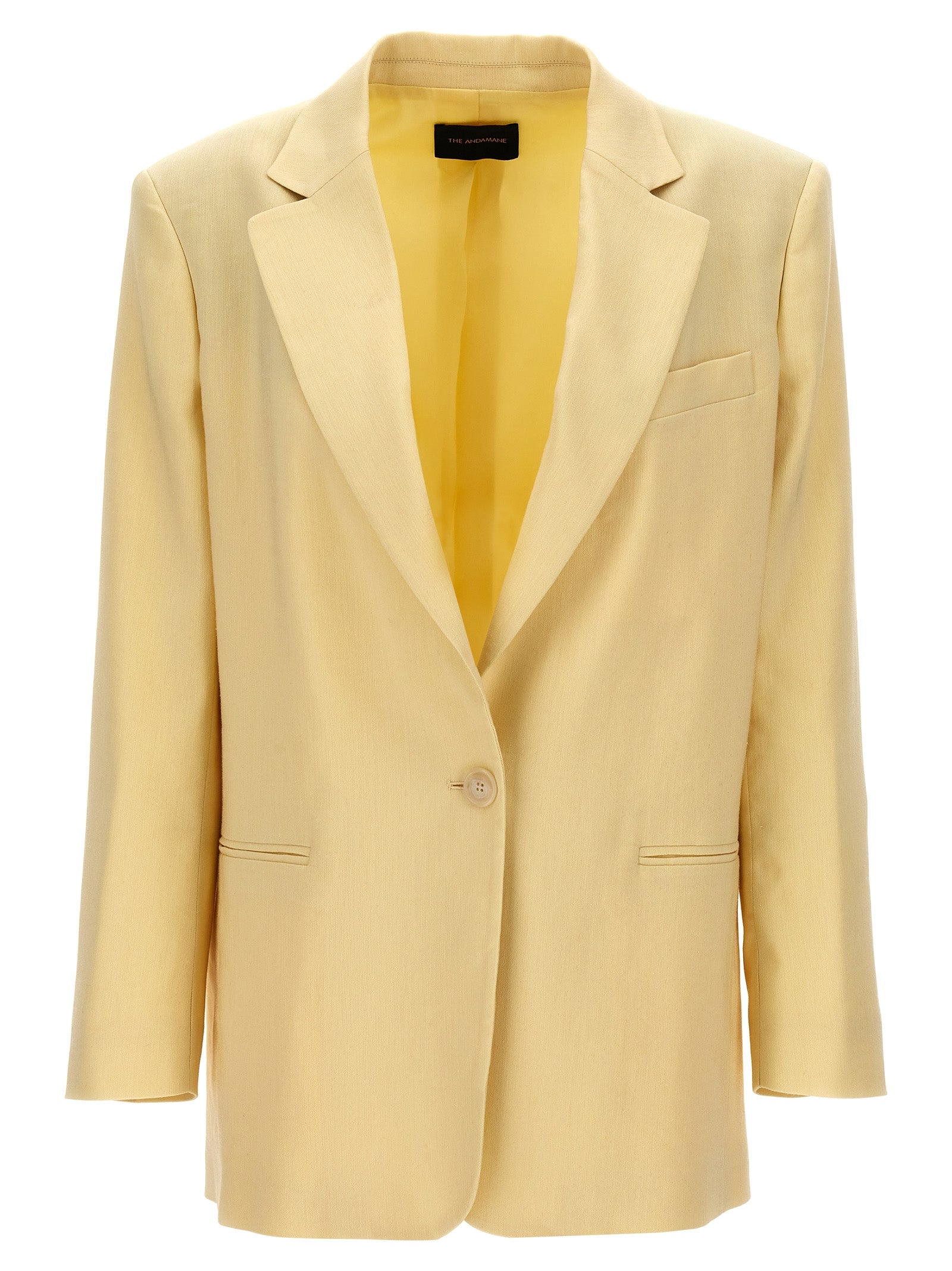 The Andamane Single-Breasted Linen Blazer