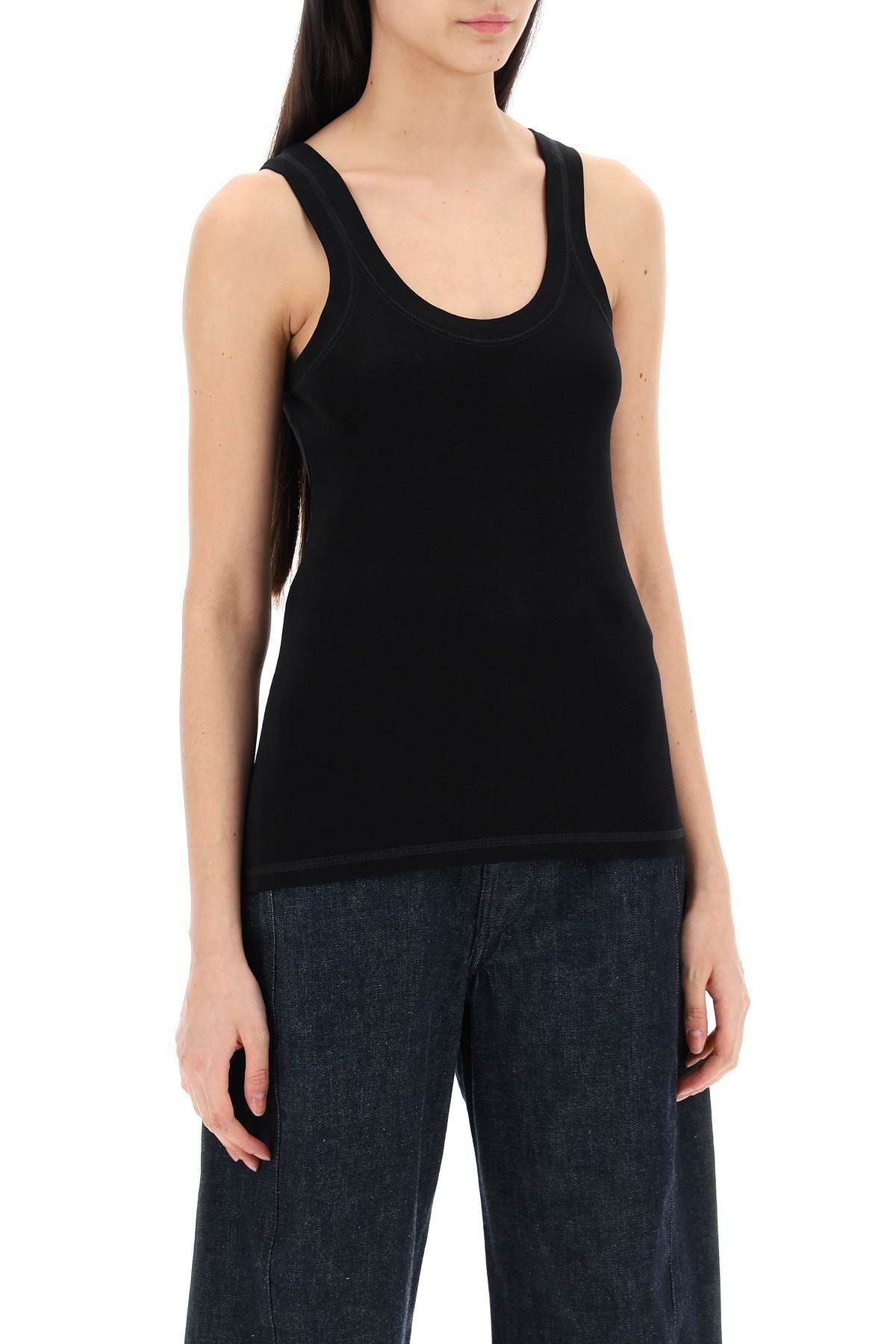 Lemaire Ribbed Sleeveless Top With