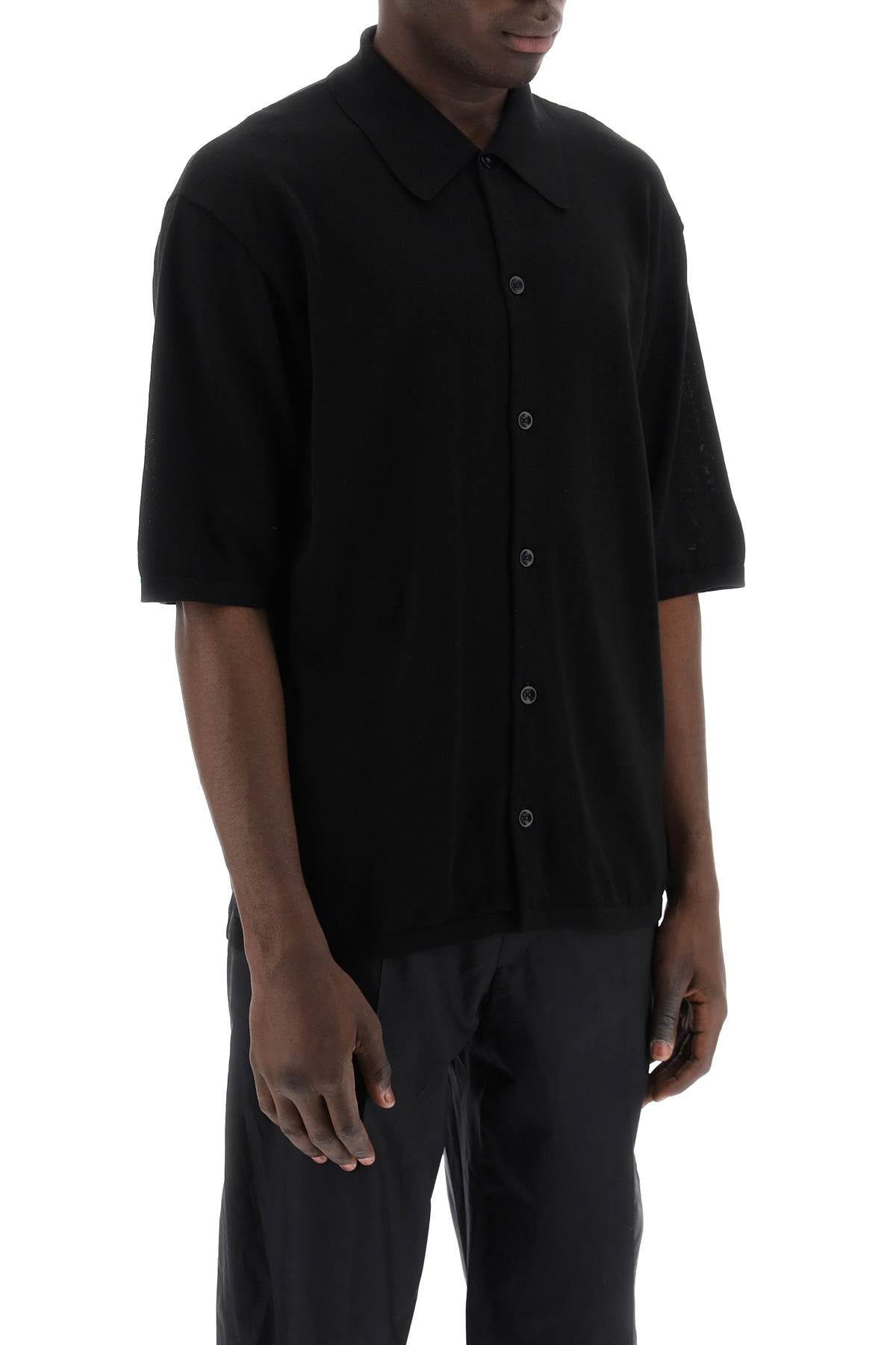 Lemaire Short-Sleeved Knit Shirt For