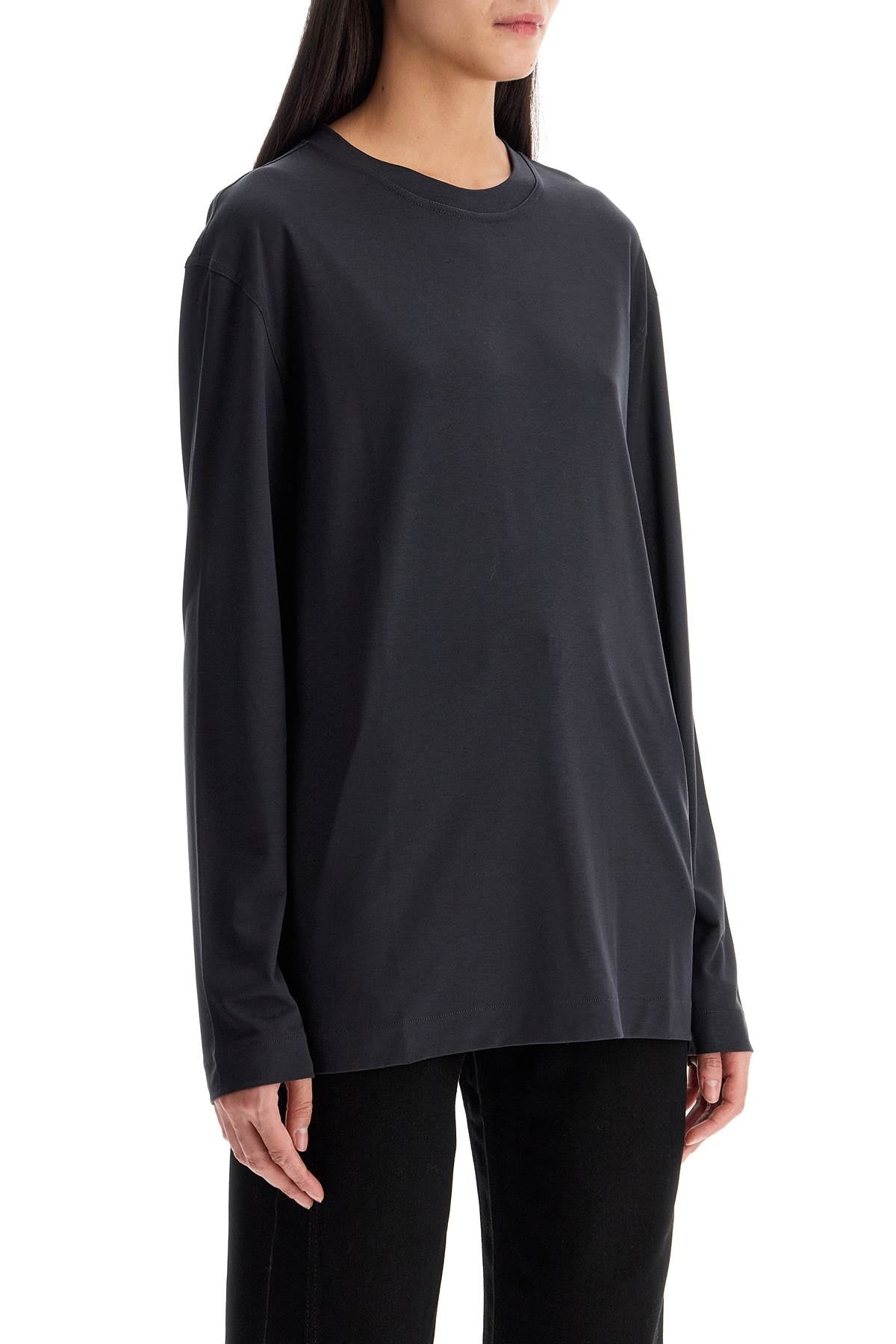 Lemaire Long-Sleeved Silk T-Shirt For