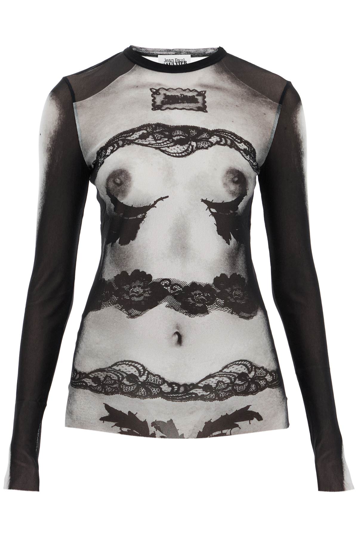 Jean Paul Gaultier 'Body Lace Marinière' Mesh