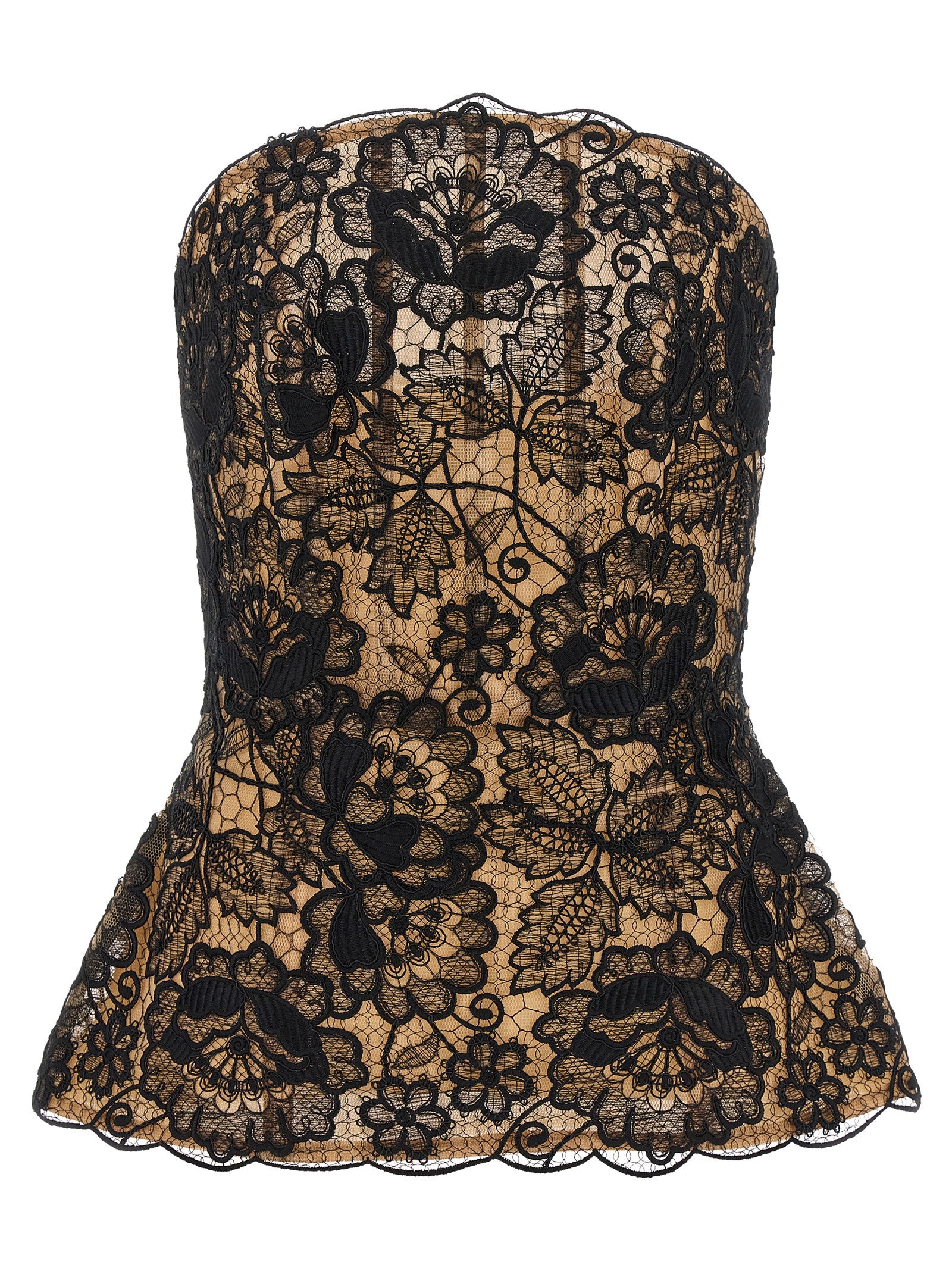 Elie Saab Guipure Lace Corset