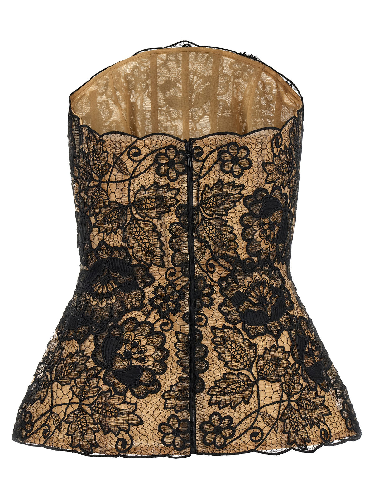 Elie Saab Guipure Lace Corset
