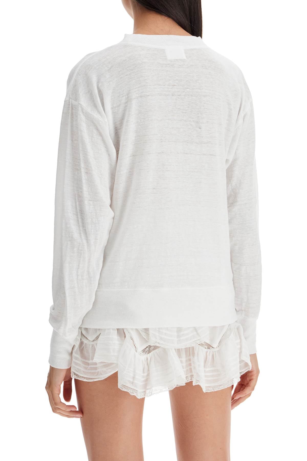 Isabel Marant Etoile Klowia T-Shirt With Metallic Logo Print