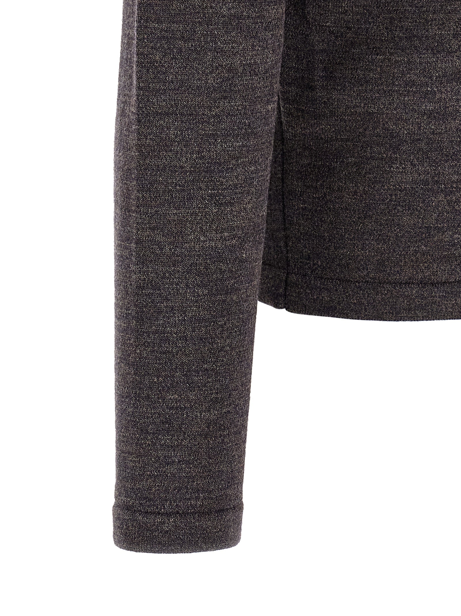 Lemaire Mouliné Wool Polo Shirt