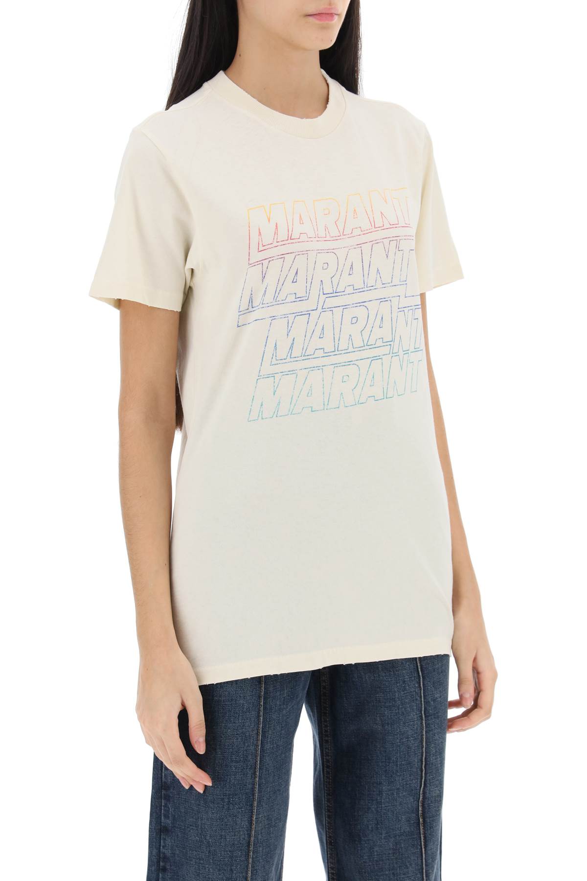 Isabel Marant Etoile Zoeline T-Shirt With Logo Print