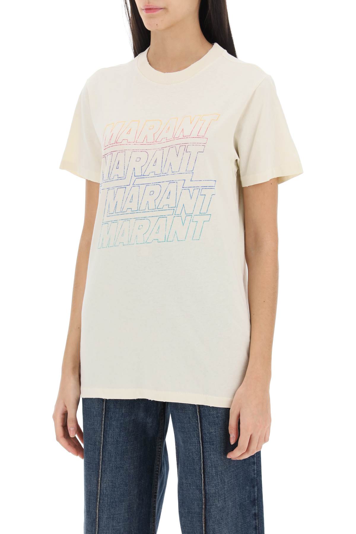 Isabel Marant Etoile Zoeline T-Shirt With Logo Print