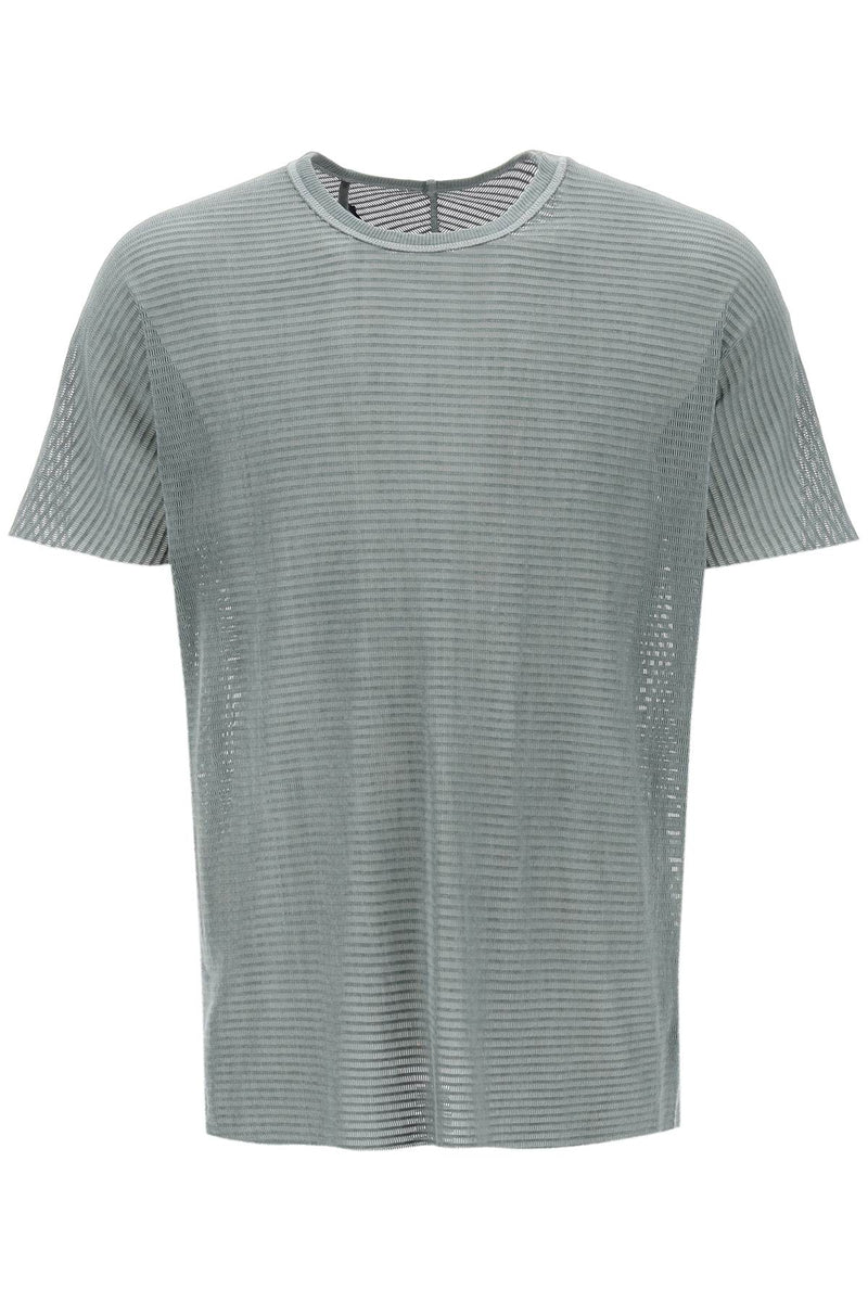 Boris Bidjan Saberi Cotton Perforated T-Shirt Green