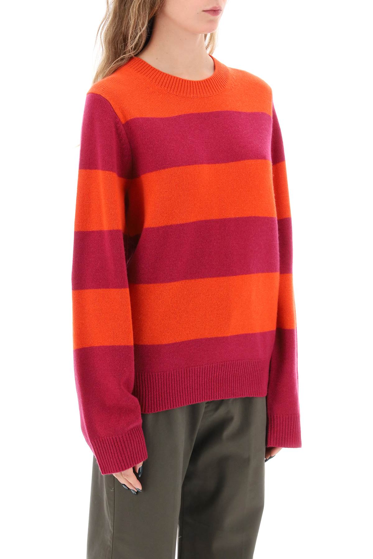 Guest In Residence Striped Cashmere Sweater