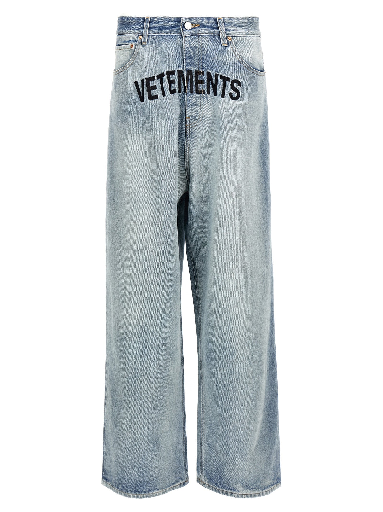 Vetements Logo Embroidery Jeans