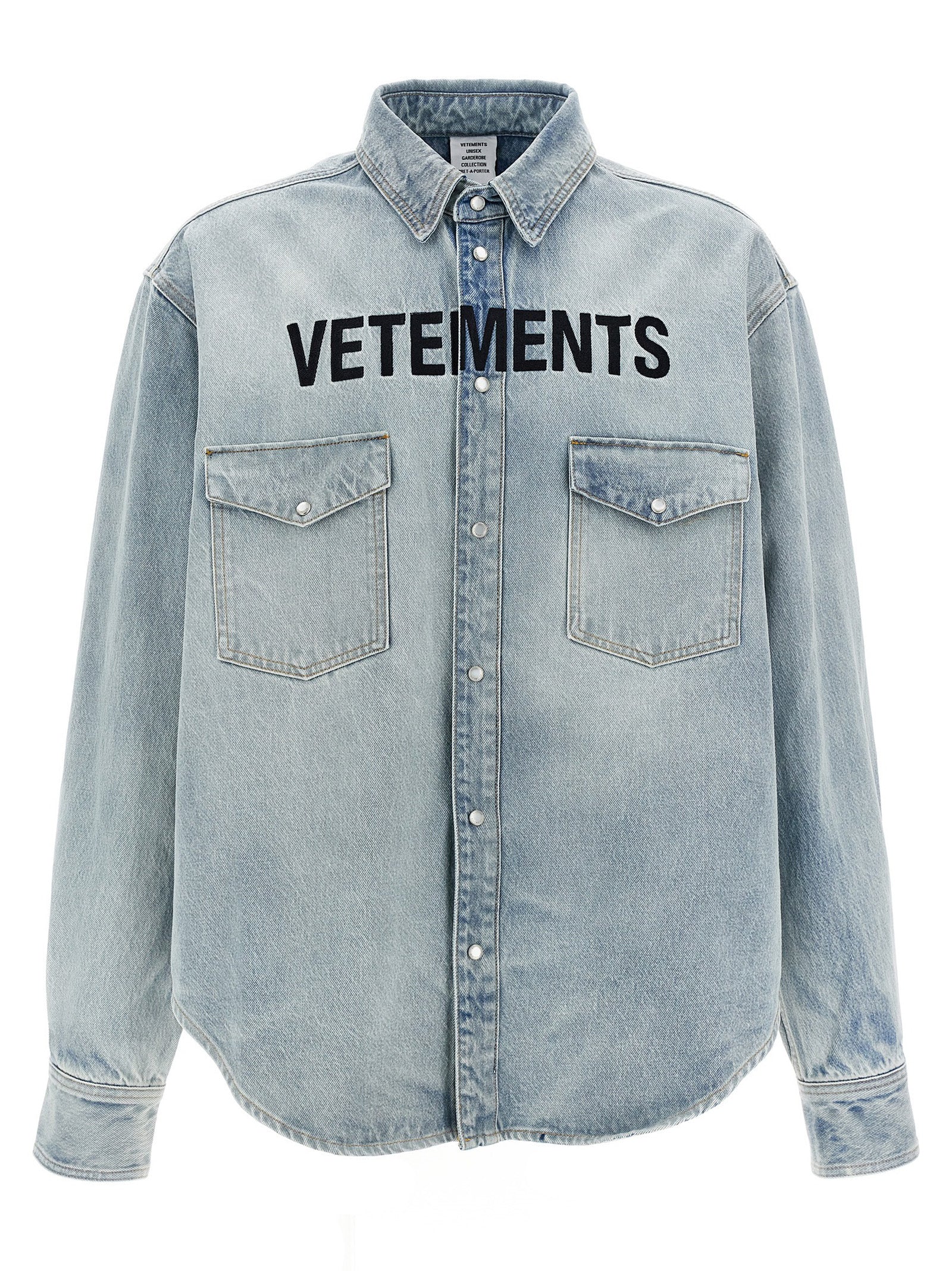 Vetements Logo Embroidery Shirt