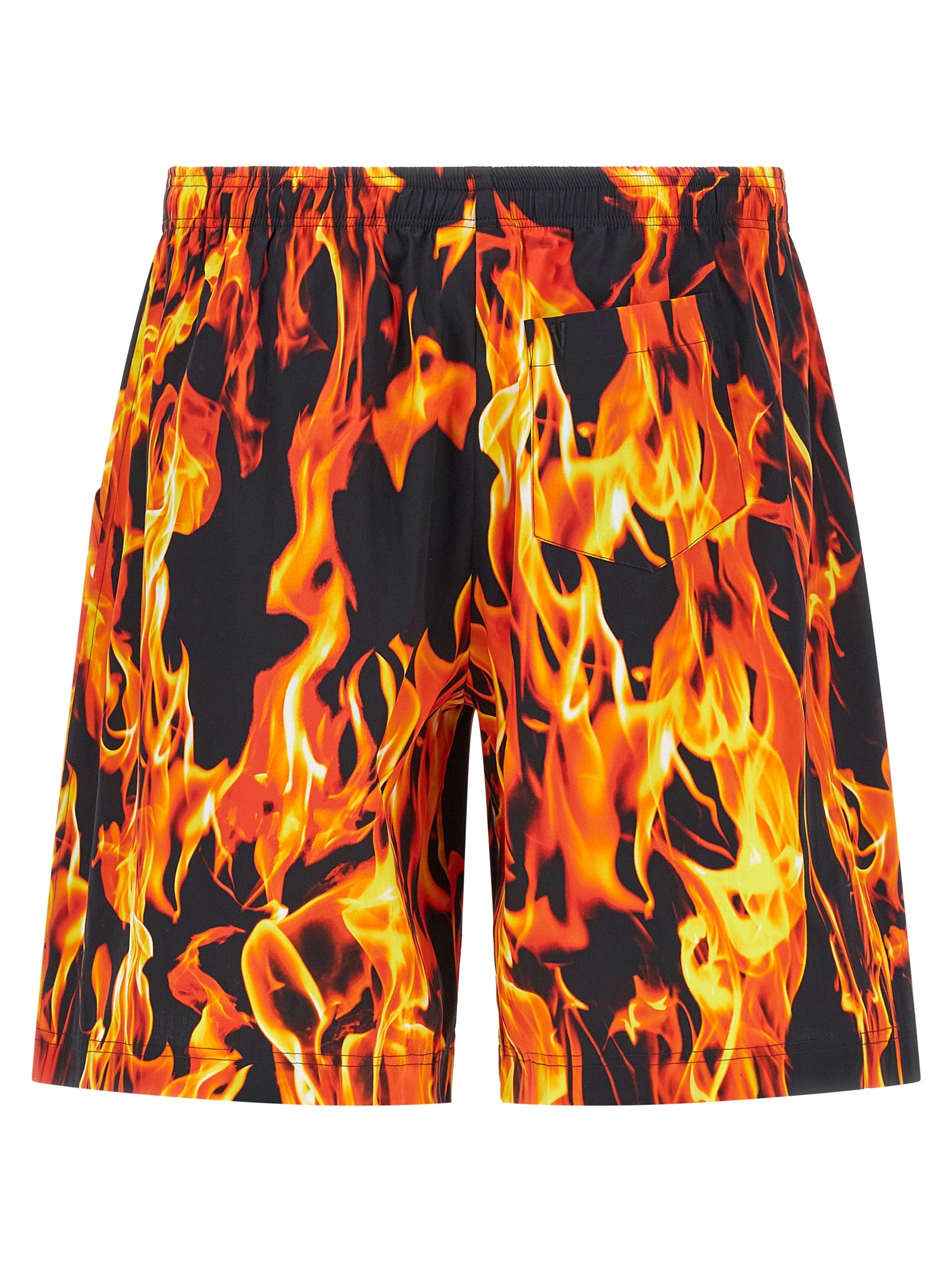 Vetements 'Black & Orange Fire' Bermuda Shorts