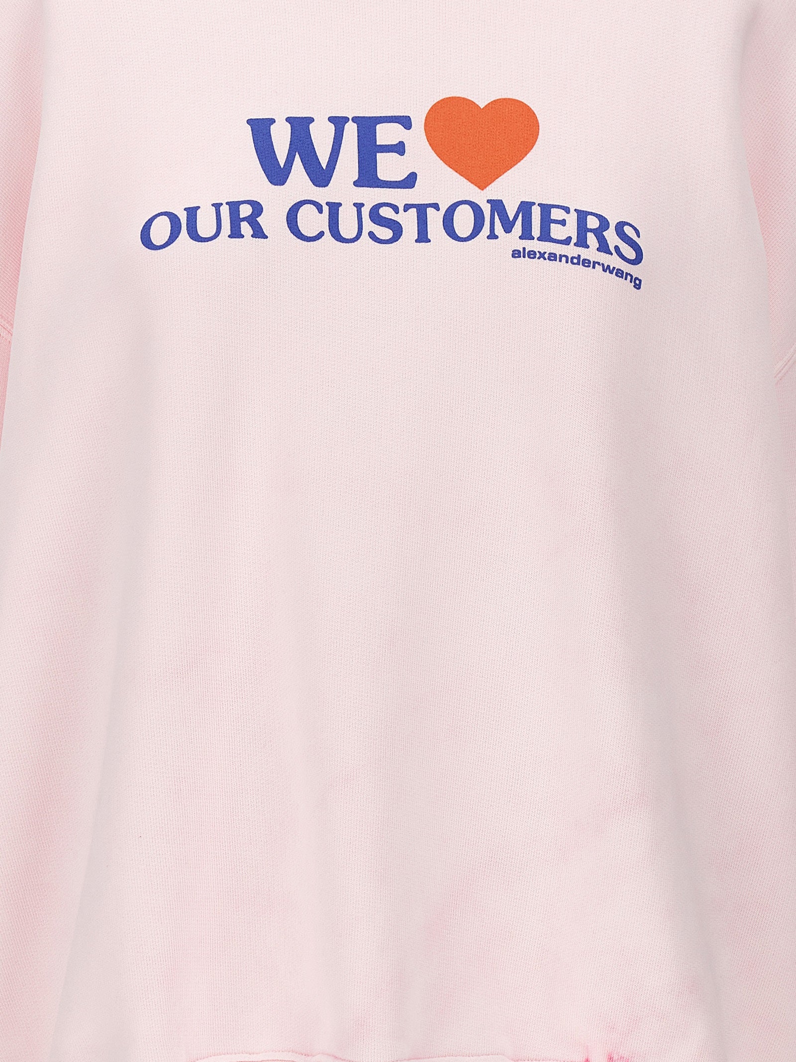 Alexander Wang 'We Love Our Customers' Sweatshirt