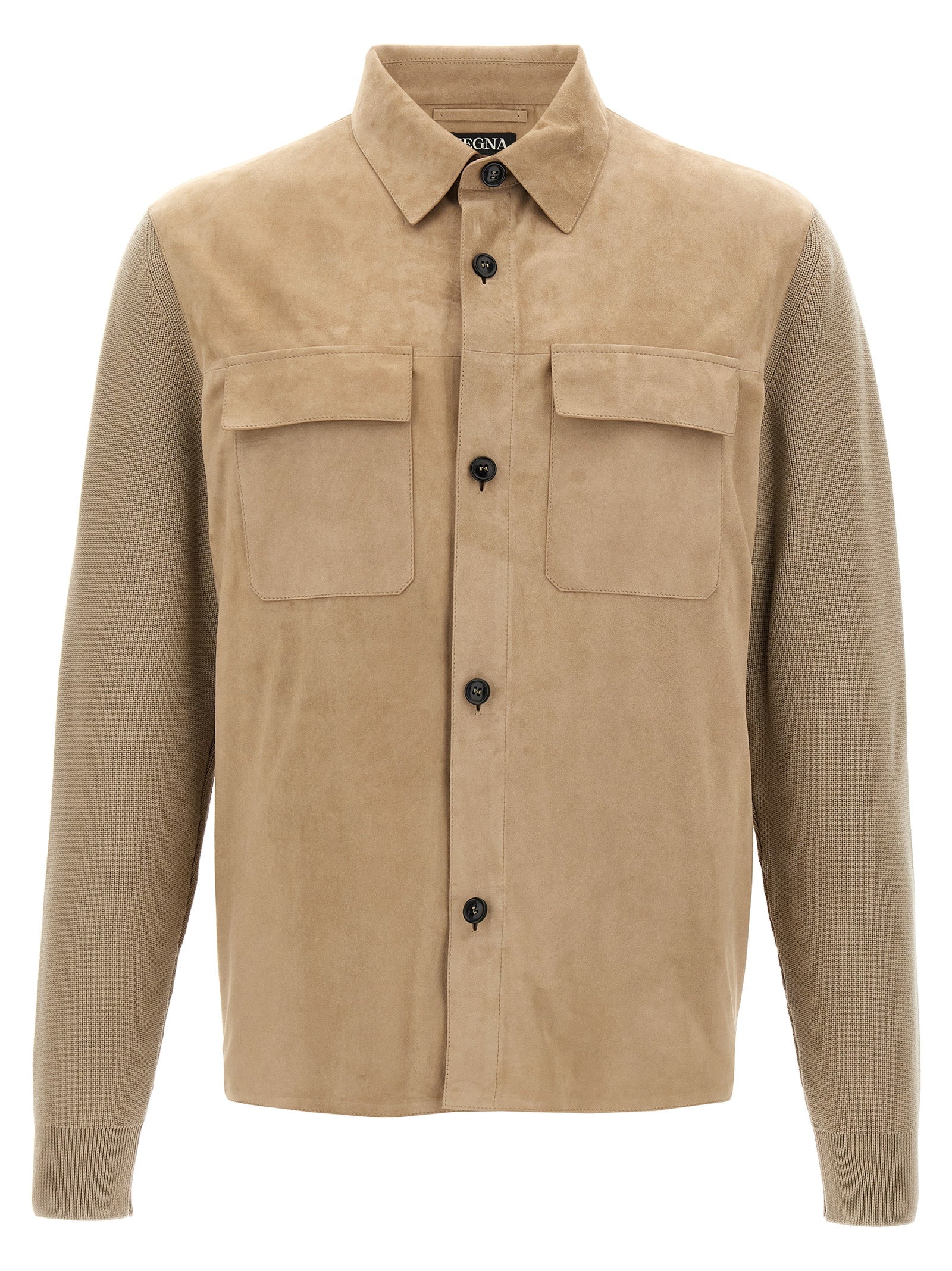 Zegna Two-Material Overshirt