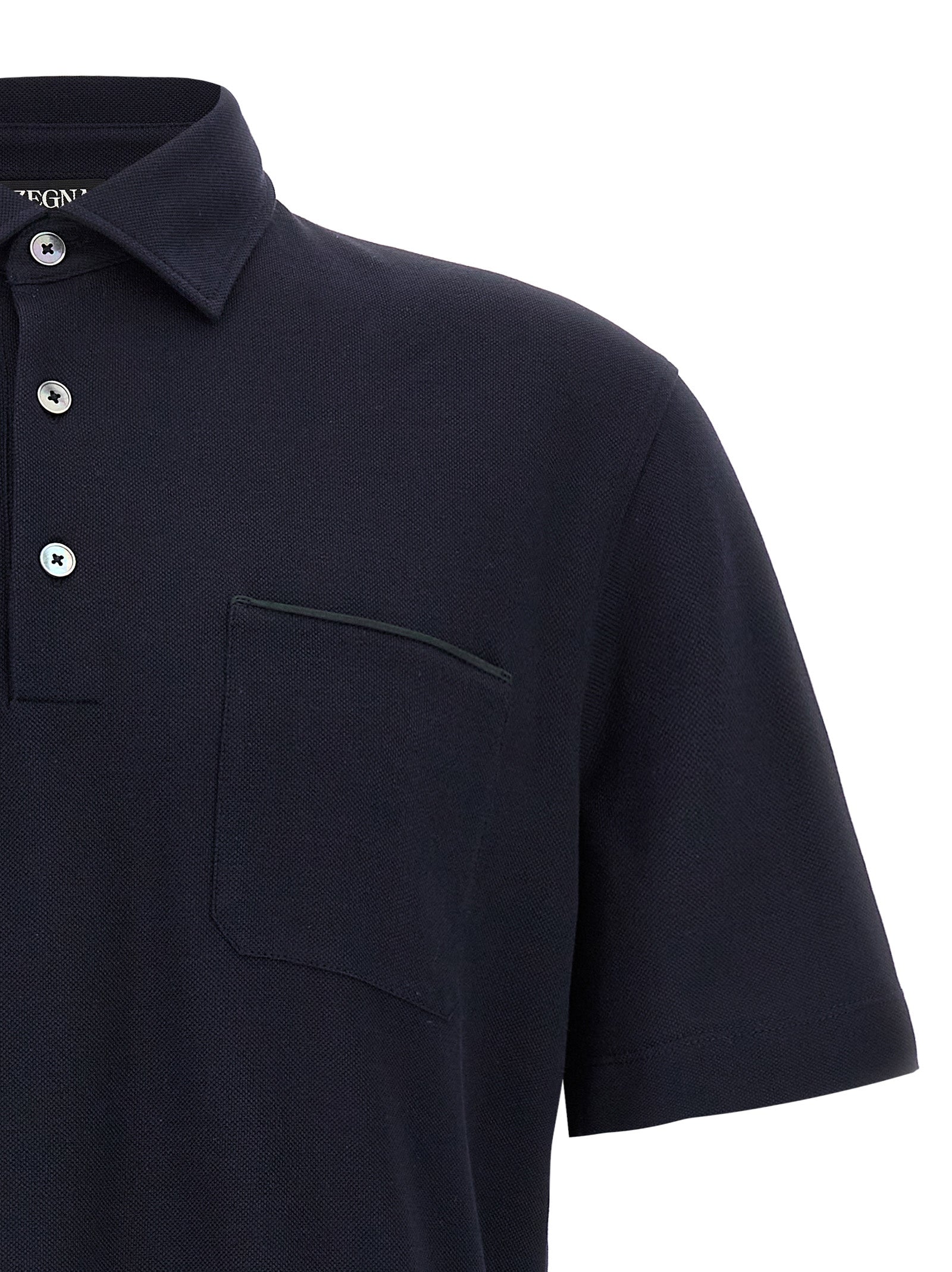 Zegna Piqué Polo Shirt