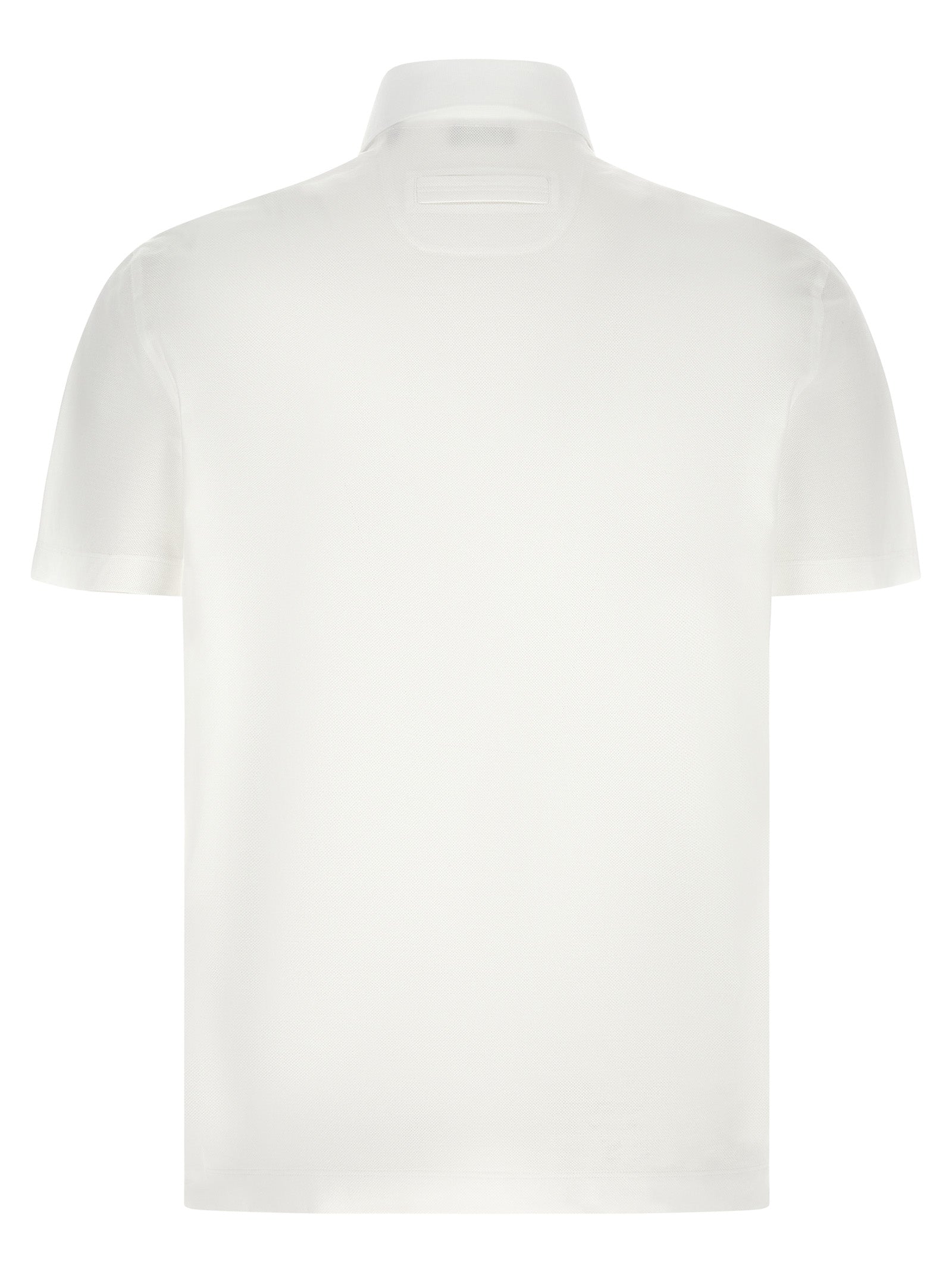 Zegna Piqué Cotton Polo Shirt