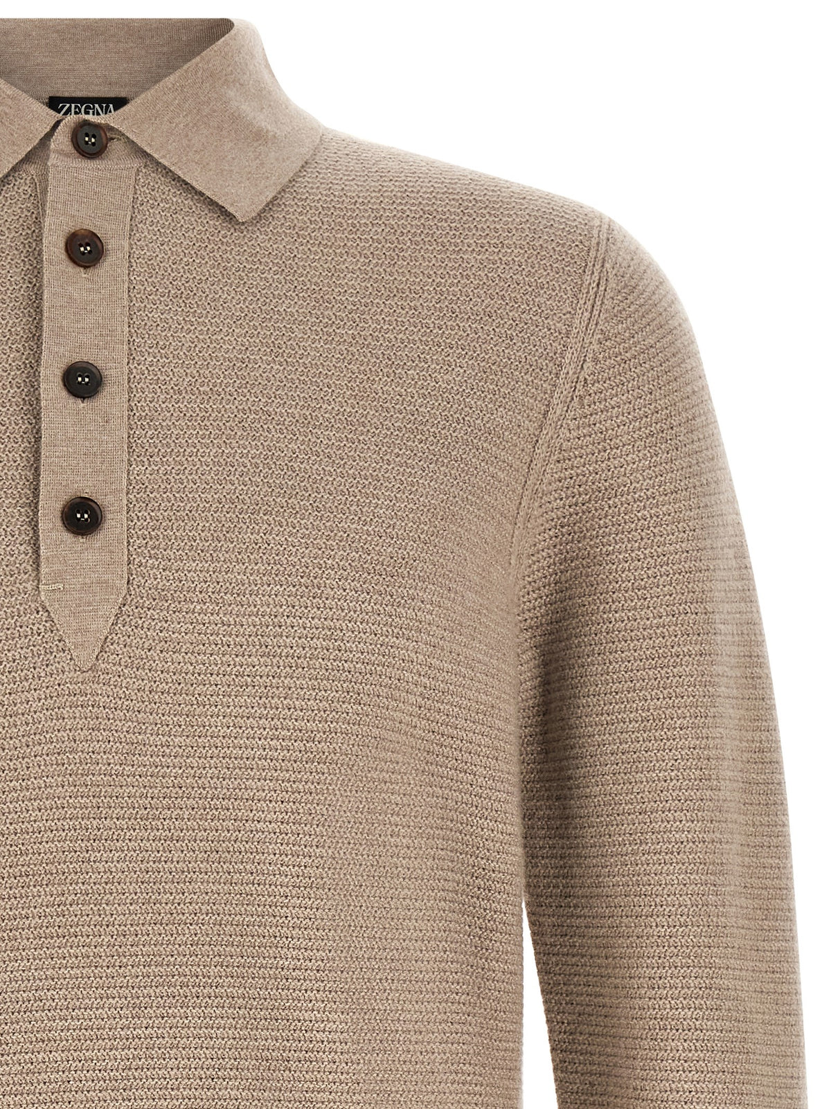 Zegna Polo Shirt Oasi Cashmere Beige