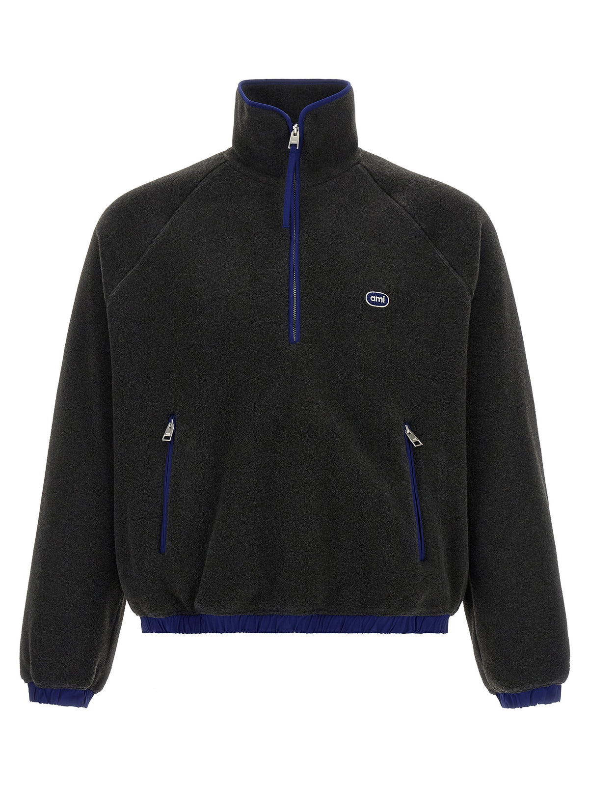 Ami Paris Carbon Grey Vareuse Sweatshirt