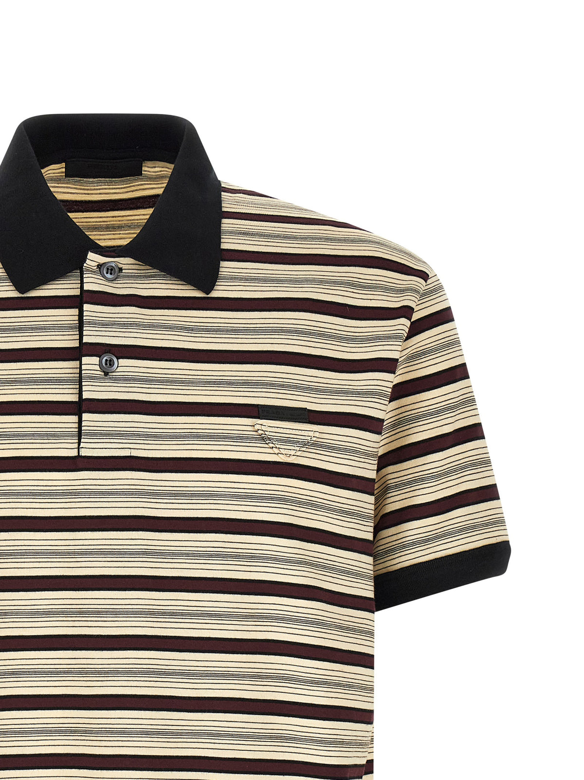 Prada Striped Polo Shirt