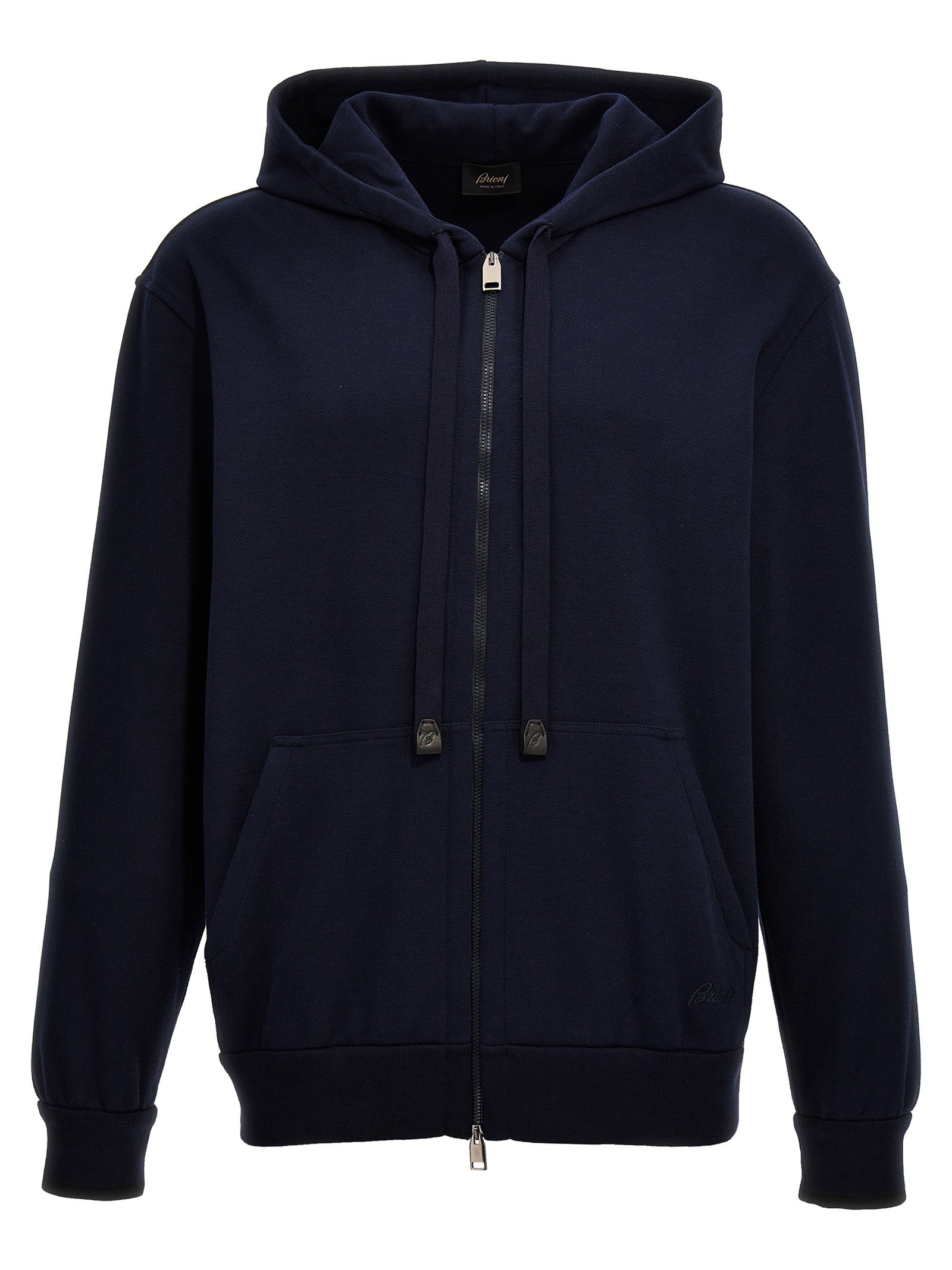 Brioni Piquet Cotton Hoodie