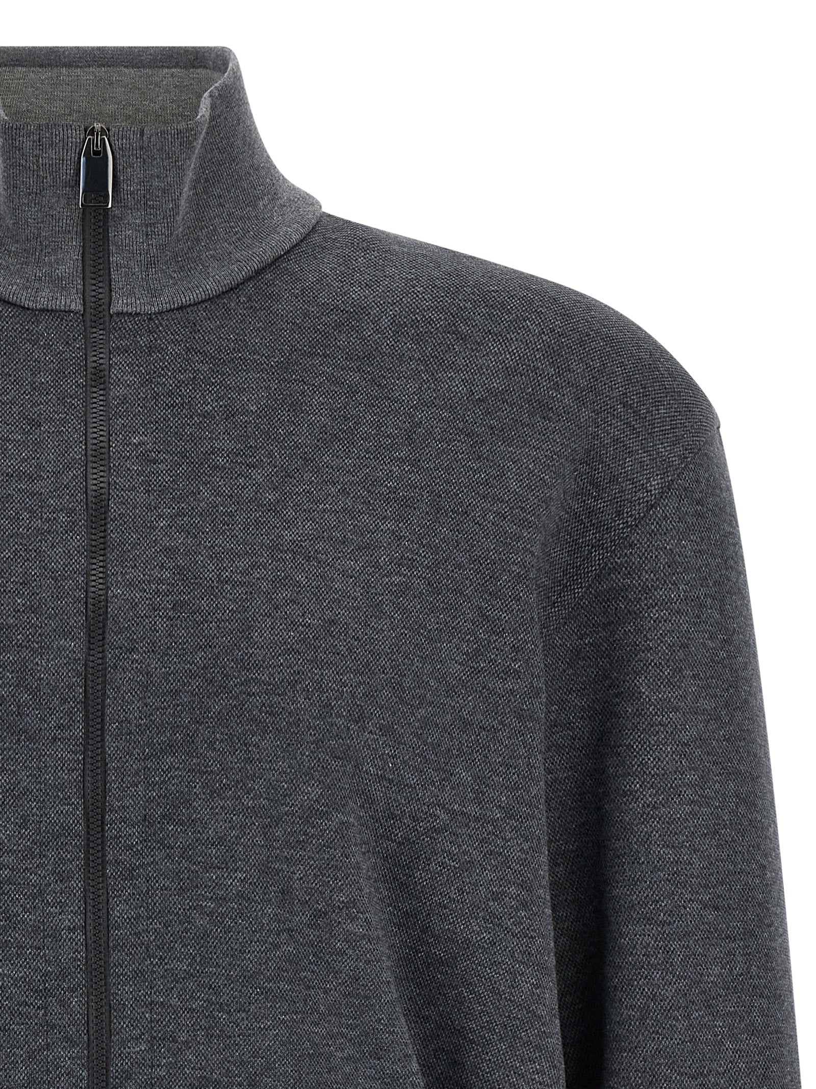 Brioni Piqué Cotton Sweatshirt