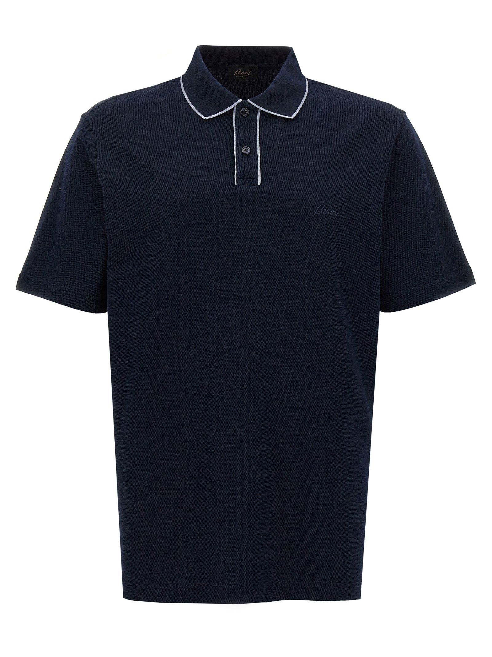 Brioni Logo Embroidery Polo Shirt