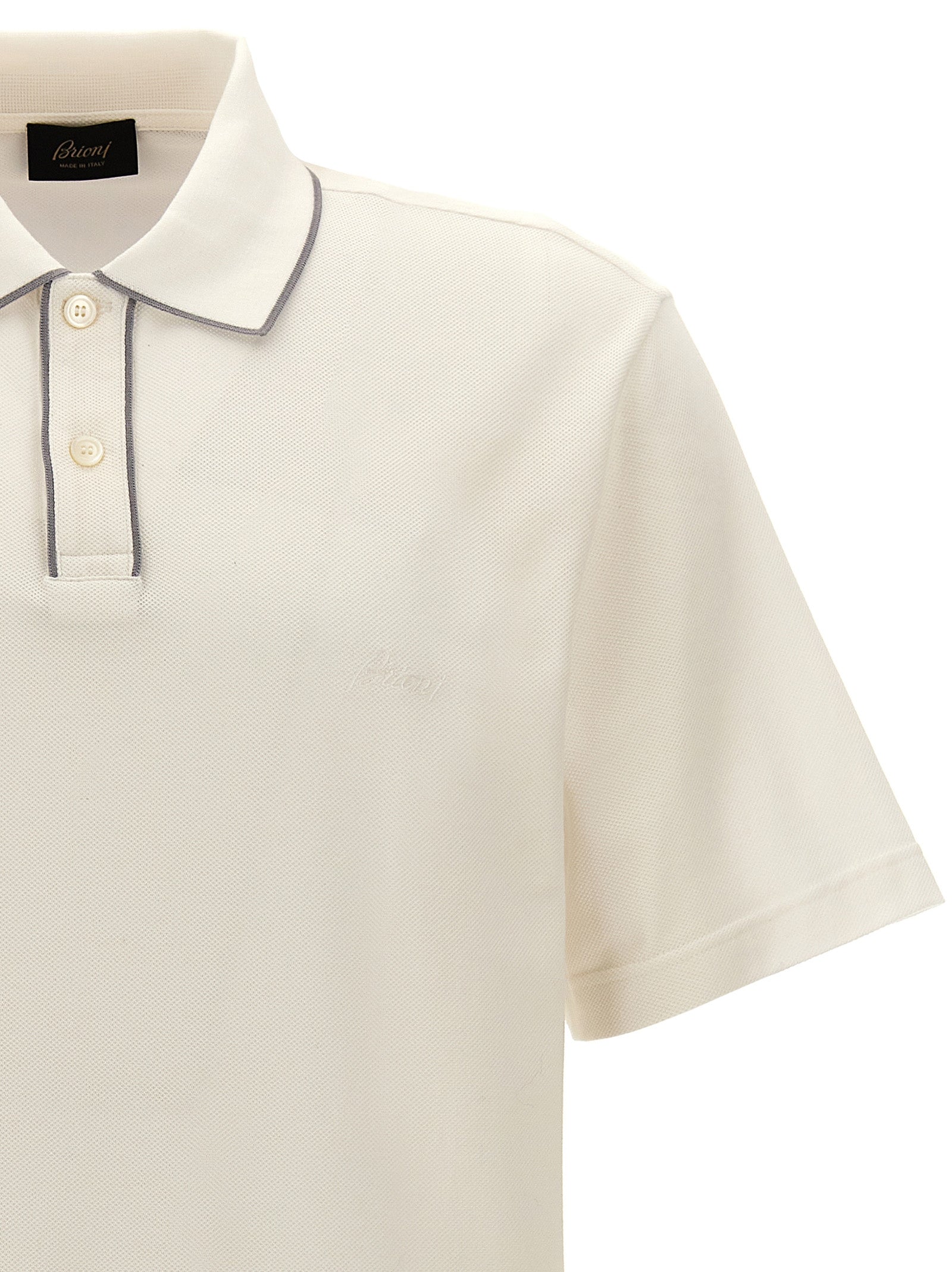 Brioni Logo Embroidery Polo Shirt